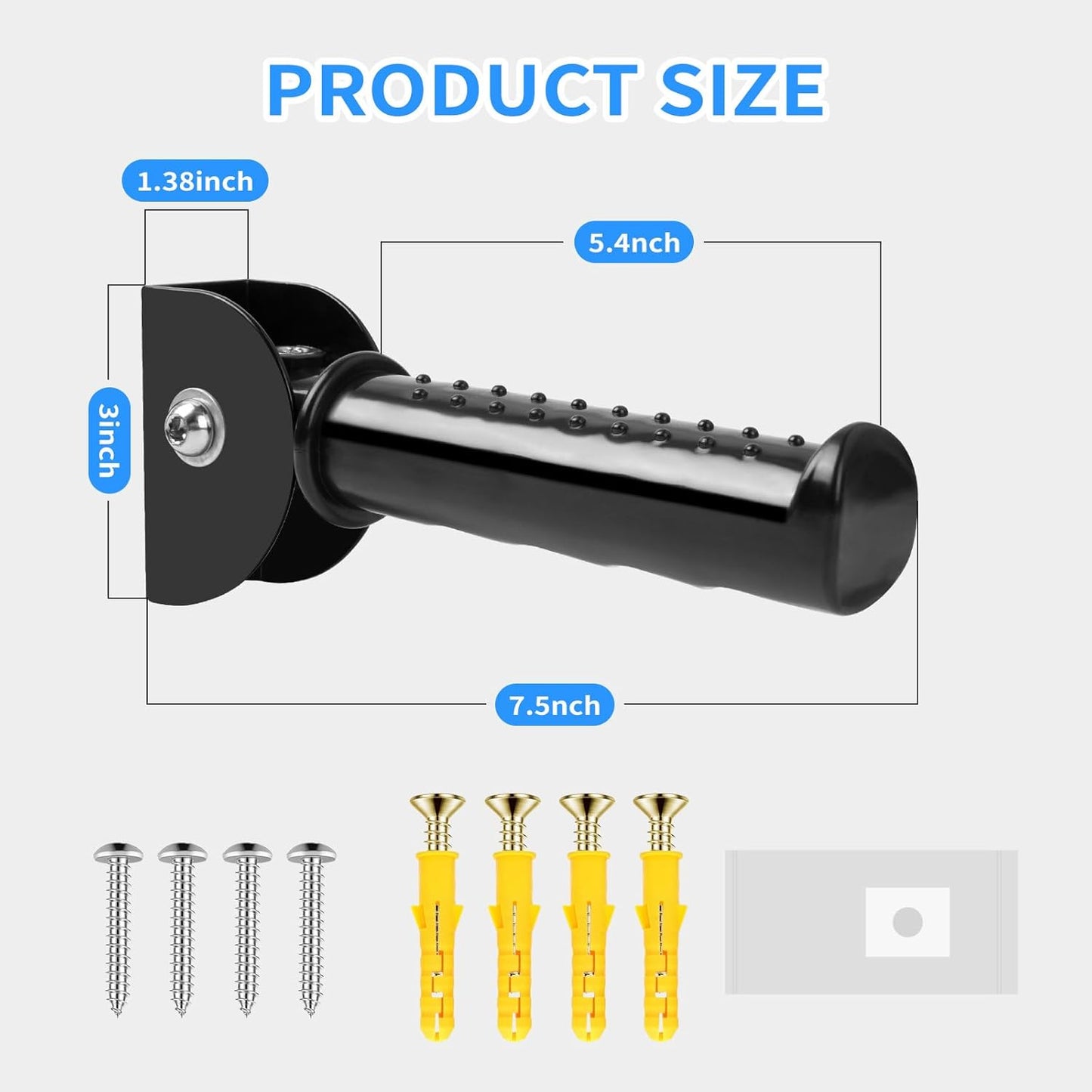 Flip Up Grab Bar for Wall,Door Assistant Support Grip Handle,Doorway Flip Assist Handle for Elderly,Supports Up to 300lbs (Dark Black 2pcs)