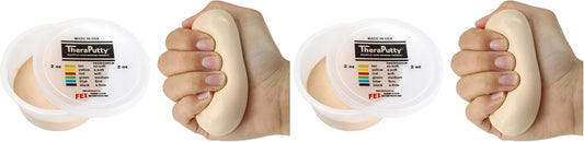 Cando TheraPutty Standard Exercise Putty, Tan: XX-Soft, 2 oz (Pack of 2)