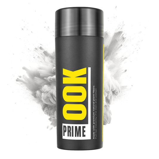 PrimeLook Hair Building Fibers, Luxurious Building Fibers for Thinning Hair, Superior Formula for Men & Women, Instant Volume, Matches Colors (27.5g, White)