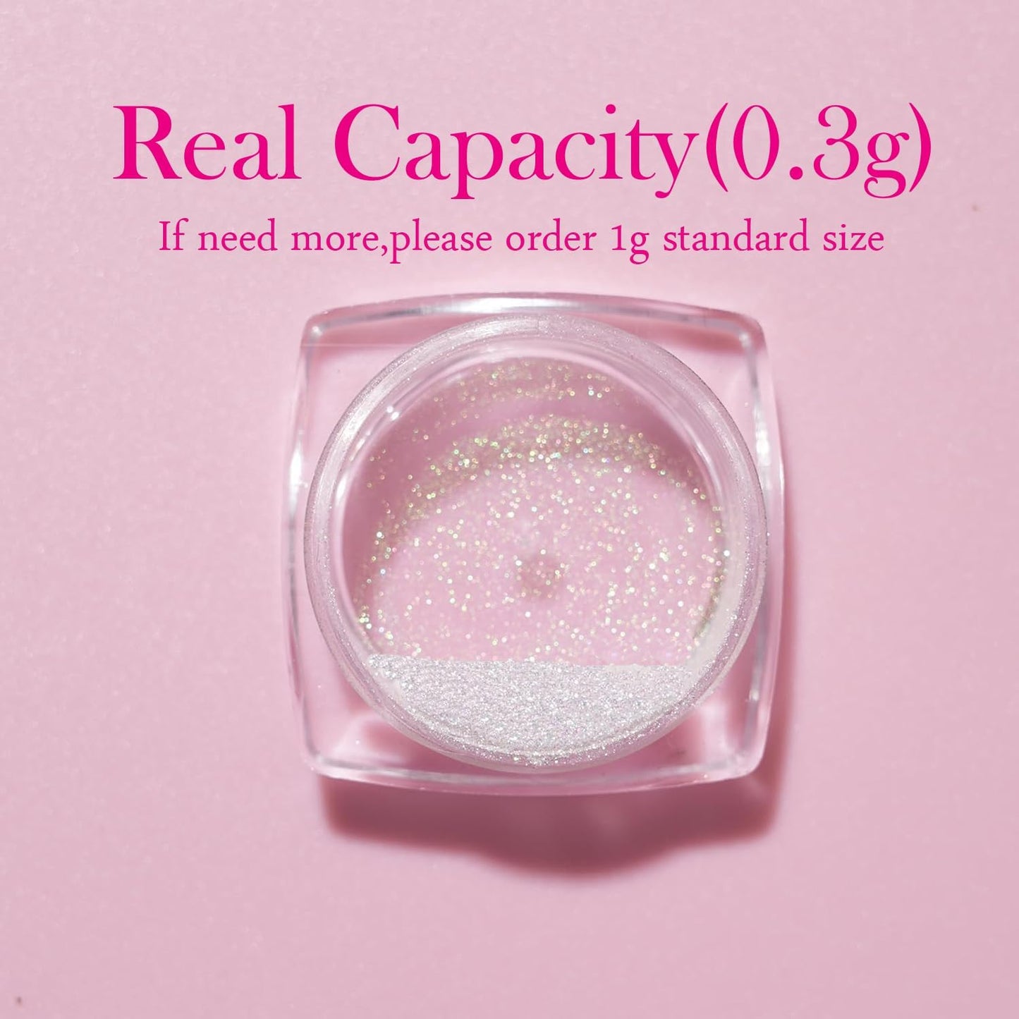 Pretty Diva 0.3g Unicorn Chrome Nail Powder, Aurora Iridescent Chrome Powders for Nails, Mermaid Chrome Powder for Nails Chrome Mica Powder Manicure Pigment (aurora, 0.3g)