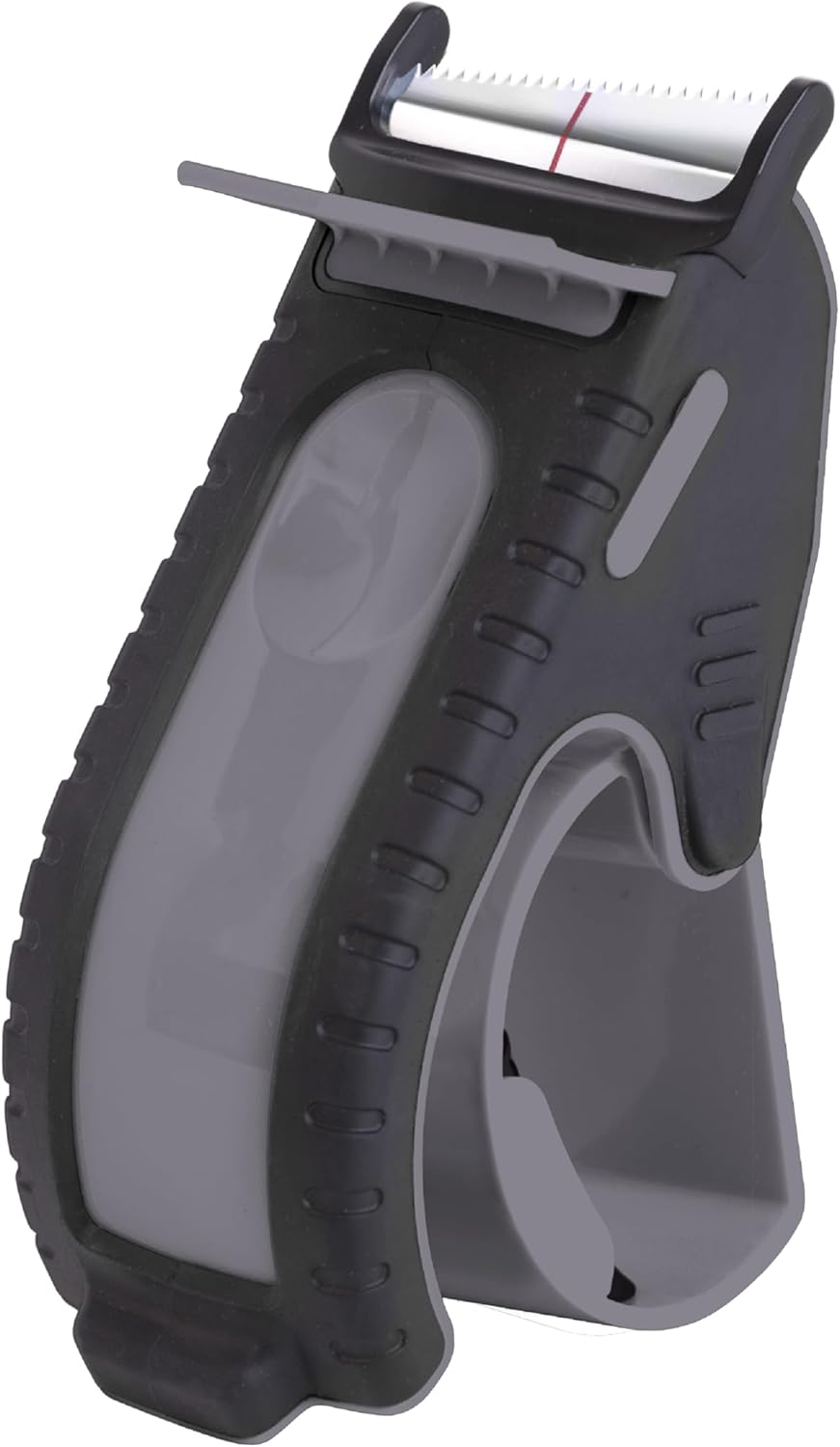 Heavy Duty Shipping Tape Dispenser: TENDO° Premium Line – Reusable, Replaceable, Eco-Friendly 2’’ Master Piece Dispenser for Pros with Patented 10° Sloped Chromium Blades - P-2200 (4th Gen.)_Gray