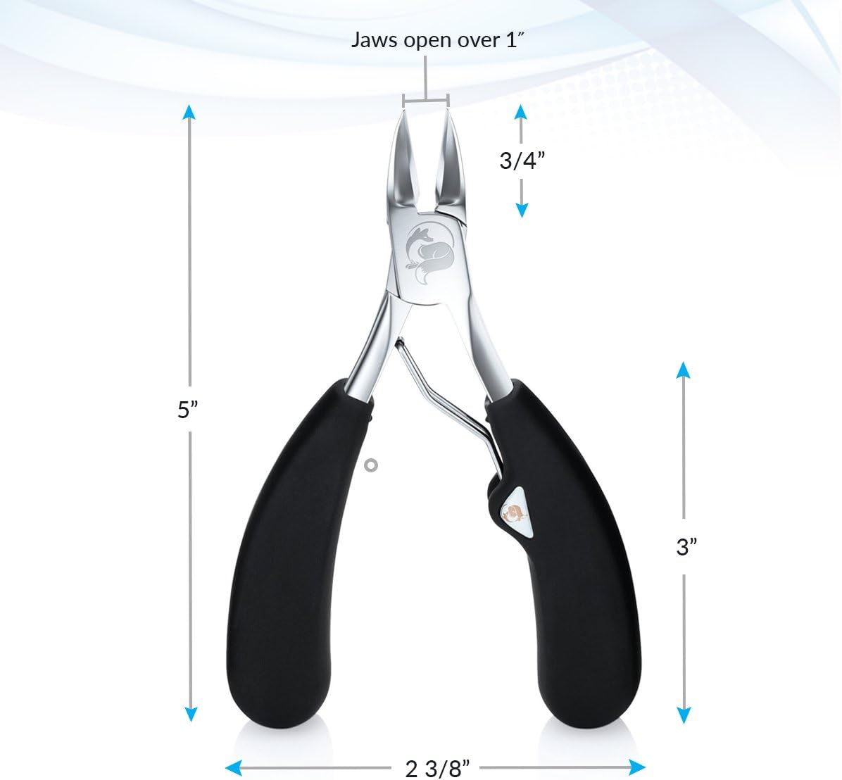 Toenail Clippers for Thick or Ingrown Nails – Heavy-Duty Soft-Grip Nail Nipper with Surgical-Grade Steel Blades – Professional Tool for Men, Women & Seniors
