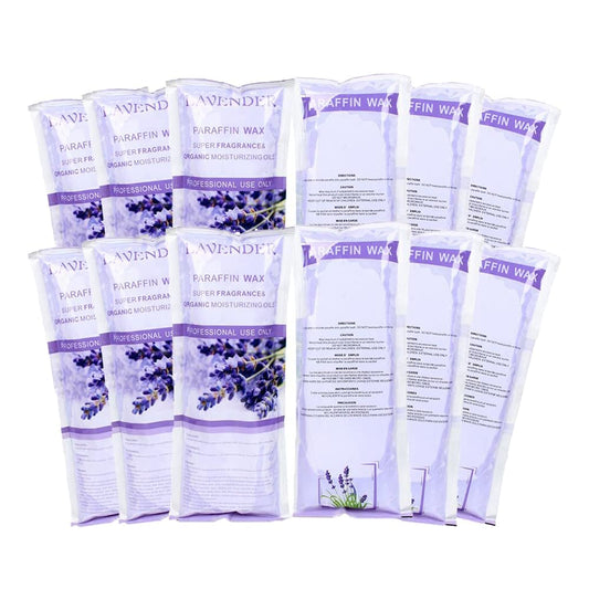 Toyar Paraffin Wax Refills, 12 Pack Lavender Scented Paraffin Wax Beads Blocks for Paraffin Bath, Paraffin Wax Machine Refills for Hand Feet Dry Skin,Rrelieves muscle fatigue, Hydration and nourish