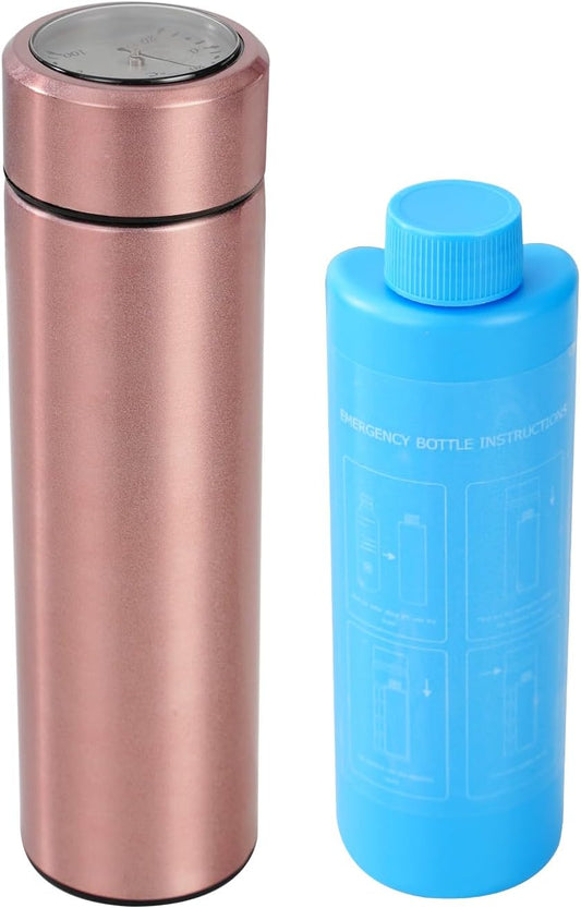 60H Medicine Cooler TSA Approved Temp Display Insulin Pen Travel Cooler Medication Cooler for Travel Diabetic Cooling Case Insulin Pens Cooler Travel CASE Medicine Cooler Box (Champagne Golden)