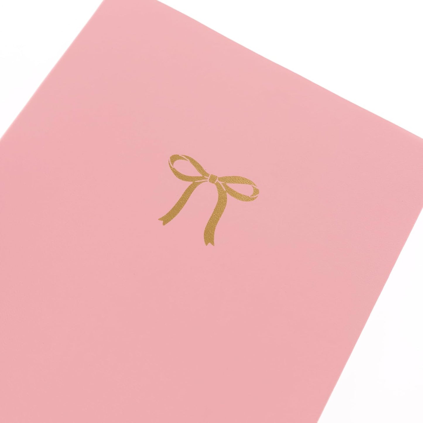 Graphique Pretty Bow Vegan Leather Journal, Diary Notebook for Writing, 192 Lined Pages, La Petite Press Collection, 6” x 8”