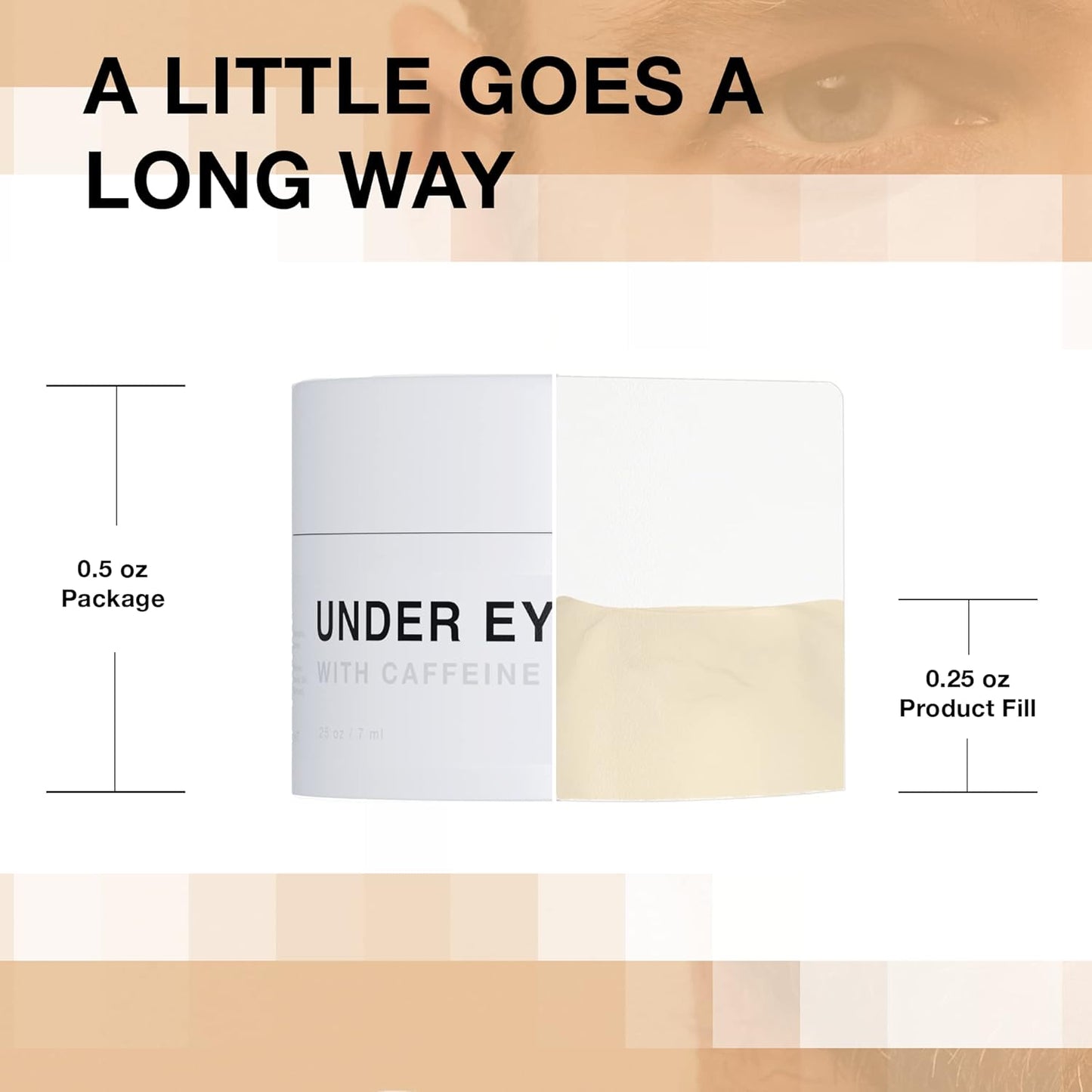 CRVFT Men's Under Eye Cream .25oz [AM/PM] | 30 Day Supply | Reduce the Appearance of Puffy Eyes + Lessen Dark Circles | Invigorated with Caffeine | Made in the USA | Peppermint Scented