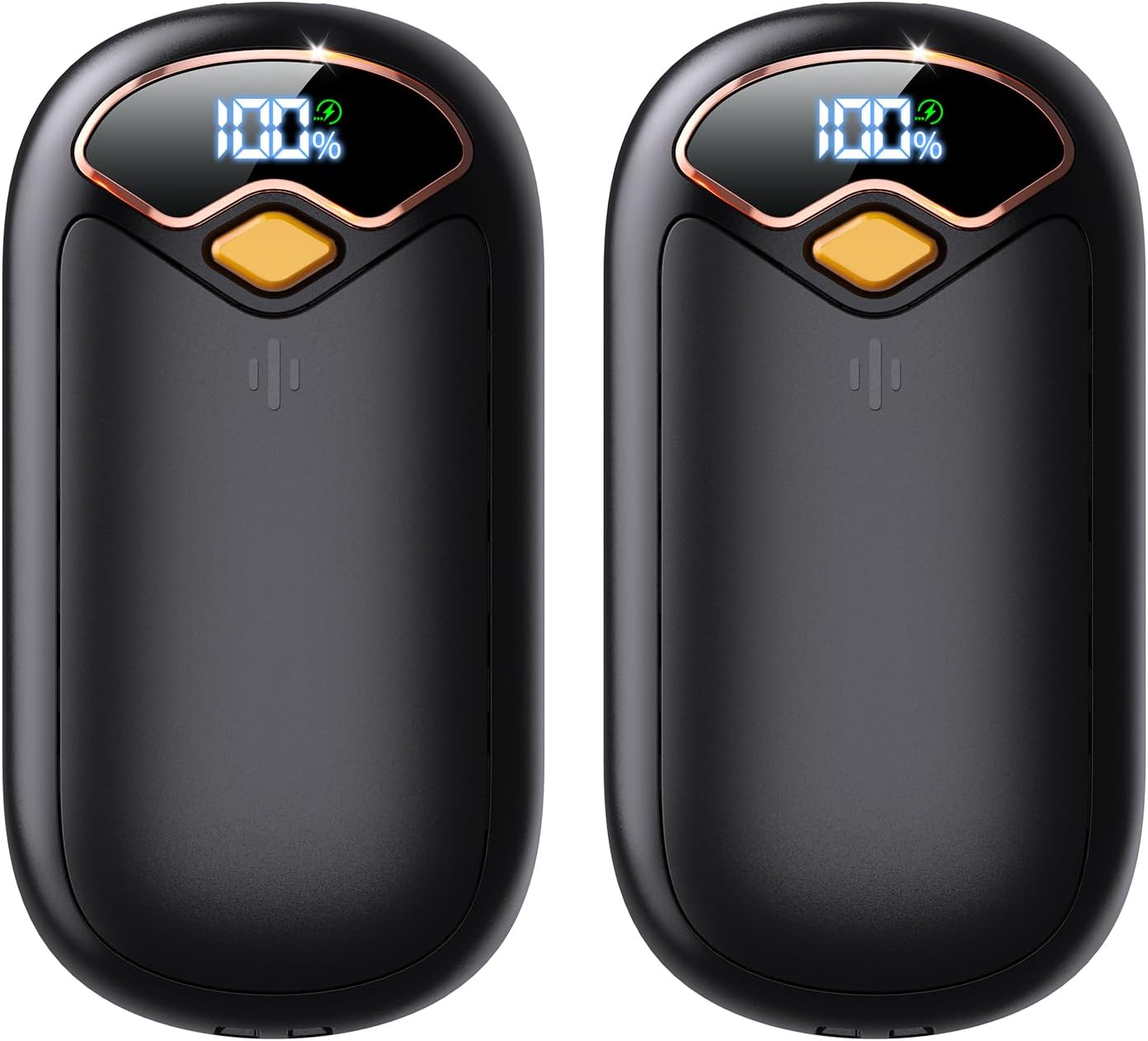 Hand Warmers Rechargeable - Magnetic Electric Hand Warmers 2 Pack, LED Display, 4 Settings Fast Heating Reusable Portable Heater Handwarmers for Golf Hunting Camping Essentials, Gifts for Men Women