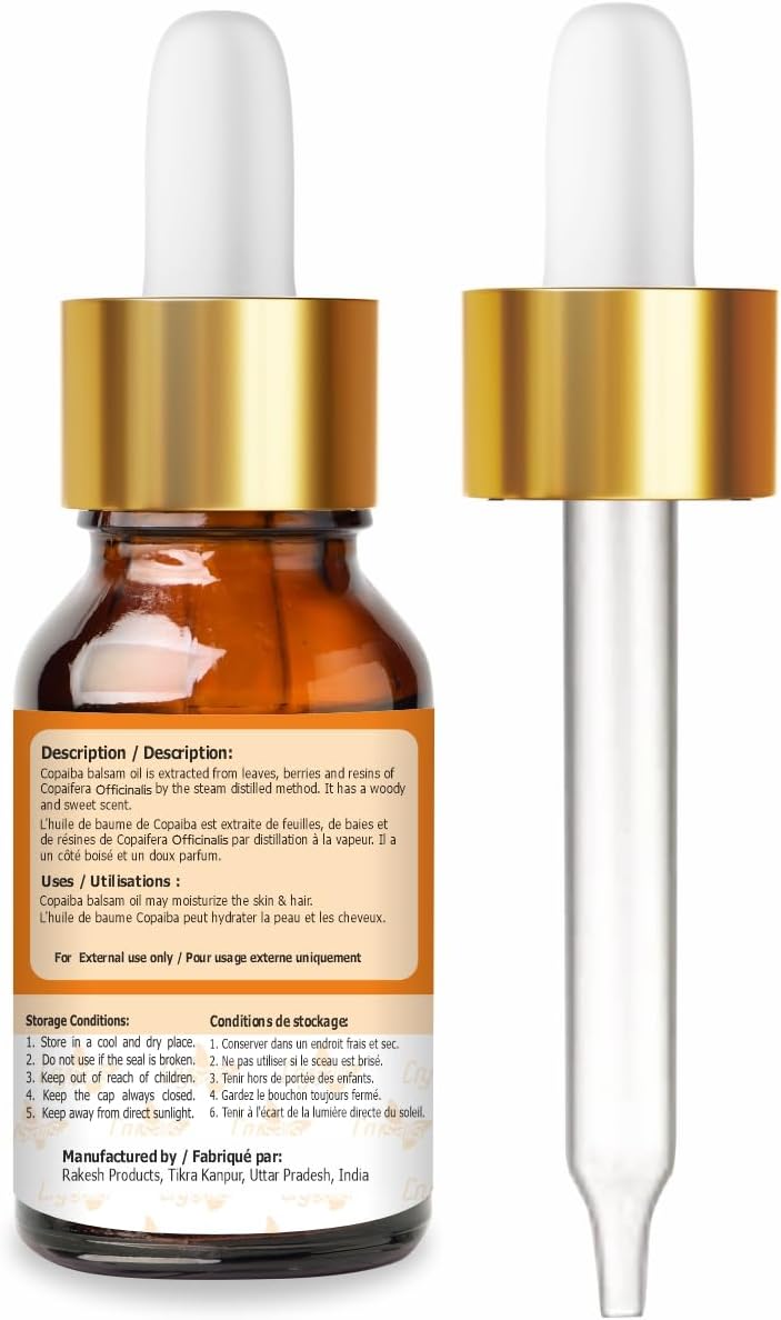 Crysalis Copaiba Balsam (Copaifera officinalis) Oil - 1.01 Fl Oz (30ml)