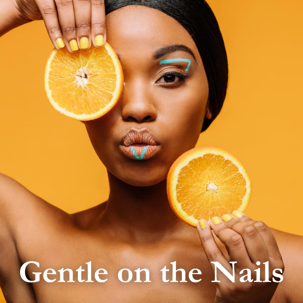 Karma Organic Nail Polish Remover with Soybean Oil and Orange Blossom Oil- Non Toxic, Vegan, Cruelty Free, Acetone Free – Nails Strengthener for Fingernails – 4 fl. Oz