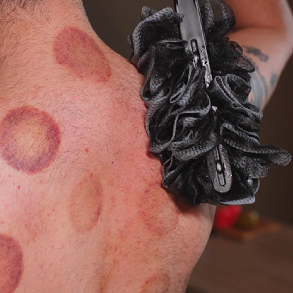 EASACE Back Scrubber for Shower Loofah with Long Handle, Adjustable Head with 1 Replacement Soft Loofa,Scrubber Sponge and Brush for Body,23″Loofah on a Stick for Men Women Bathing Accessories