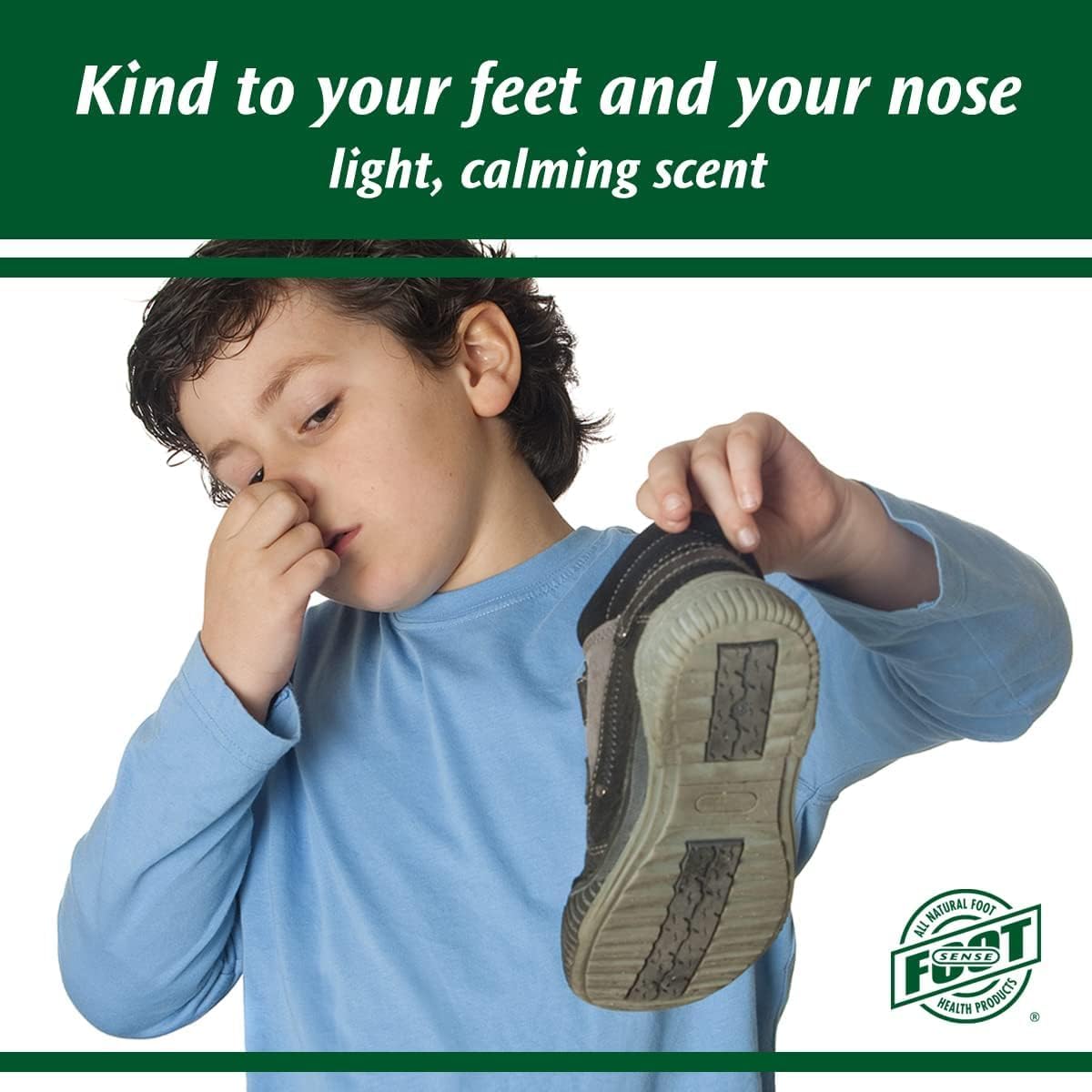 FOOT SENSE All Natural Foot & Shoe Powder, Foot Odor Eliminator for Long-Lasting Odor Control Lasts up to 6 Months, Disinfects & Deodorizes, Safe for Men, Women, Kids, Athletes, 100g