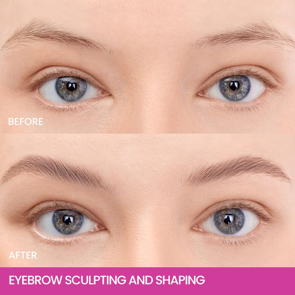 Kaely PROFESSIONAL MAKEUP Brow Glue, Tinted Eyebrow Gel, Eyebrow Mascara Waterproof, gel para cejas a prueba de agua, Eye Brow Fast Sculpt, Vegan & Cruelty-Free, 1Pcs-03 Medium Brown