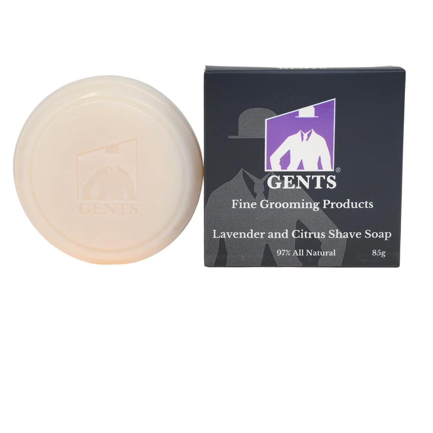 G.B.S Men's Lavender and Citrus Shaving Soap 97 Percentage All Natural Enriched with Shea Butter and Glycerin, 3-Ounce, Pack of 1