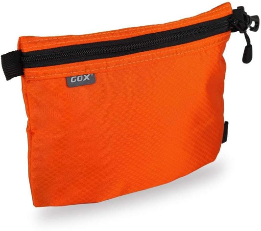 GOX Small Toiletry Bag for Men Bulk Cosmetic Bag Dopp Kit Carry On Zipper Pouch Organization Nylon Small Packing Sack Waterproof(Orange)