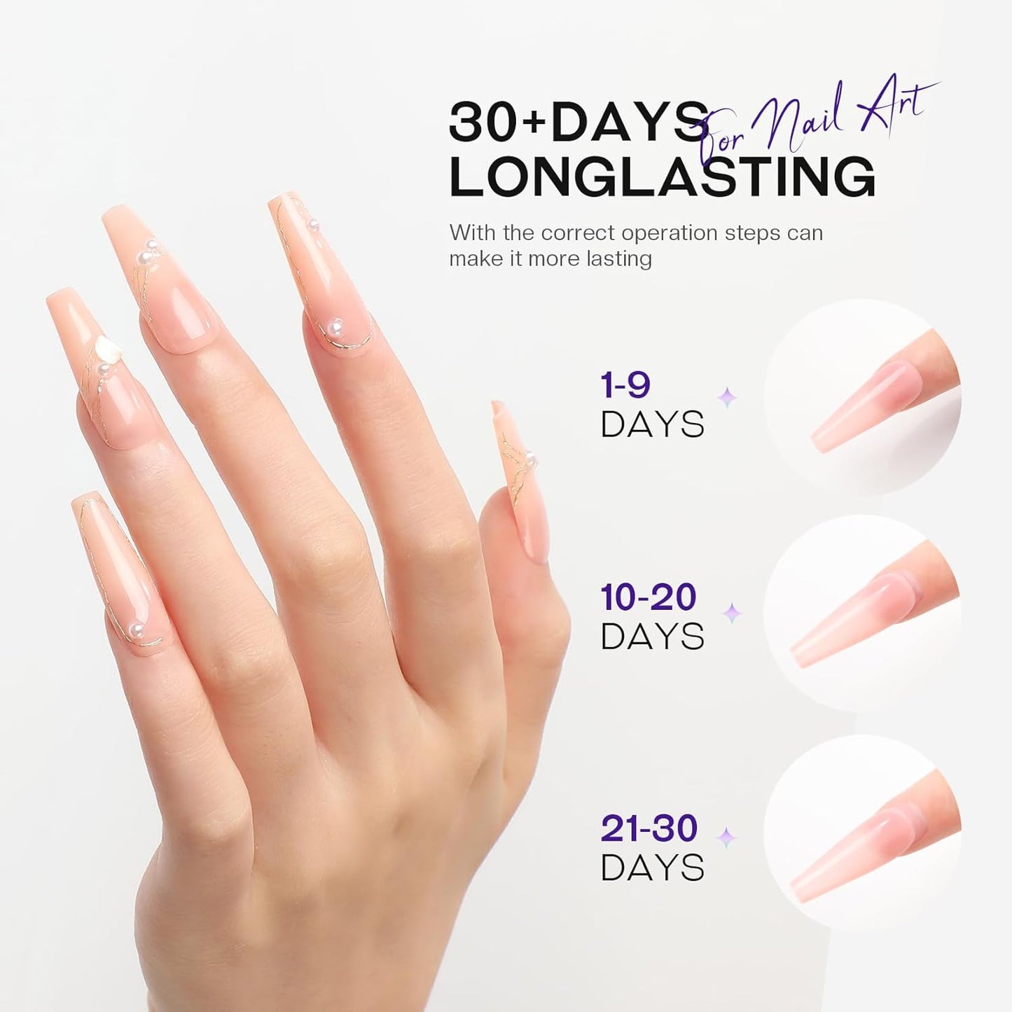 Soft Solid Nail Glue Gel: Clear Nail Gel for Press on Fake Nails Tips 20g for UV Cure Light Acrylic Builder Adhesive Gel Extension Strong Supplies