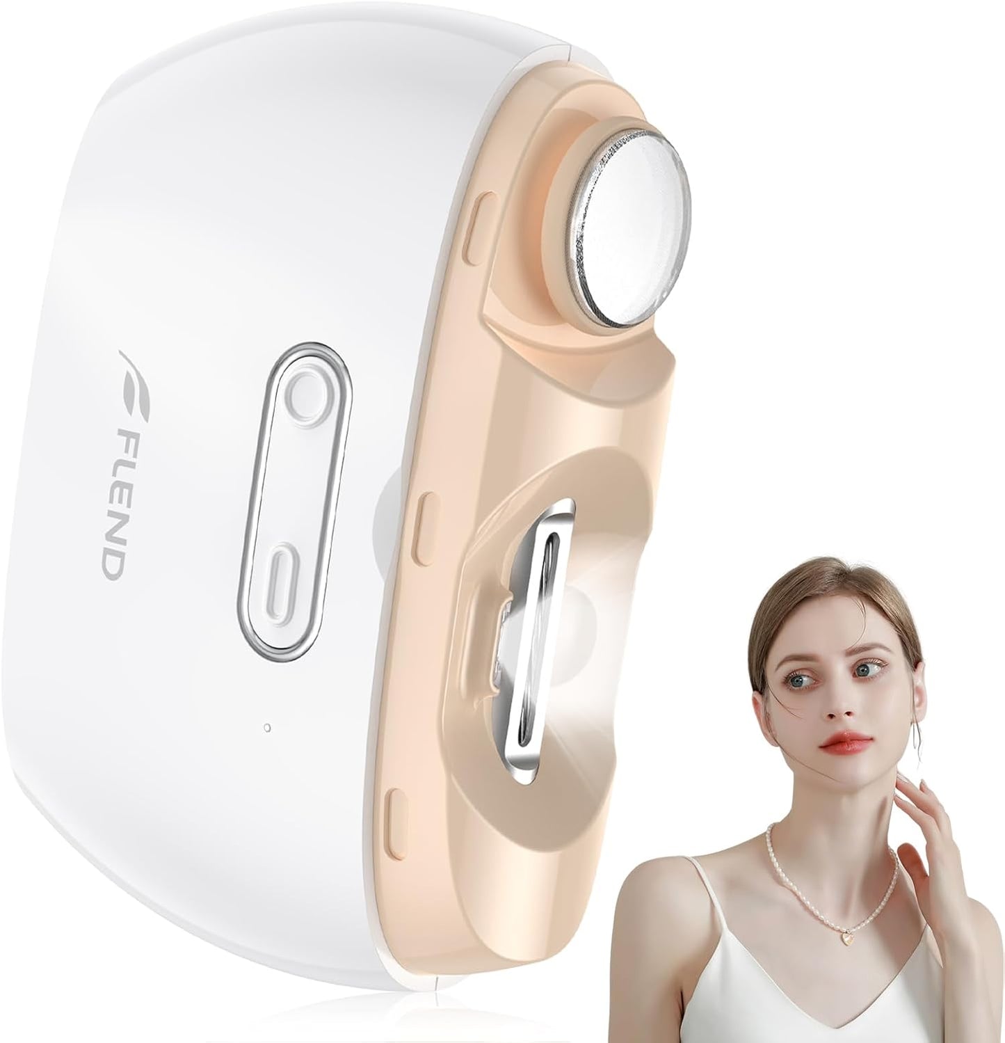 Electric Nail Clipper,2-in-1 Automatic Nail Clipper,ElectricNail Grinder,40DB Seniors Nail Trimmer,LED Light ElectricNail Trimmer for Baby,Kids,Adults,Seniors,Manicure Set,Nail Kit Portable White