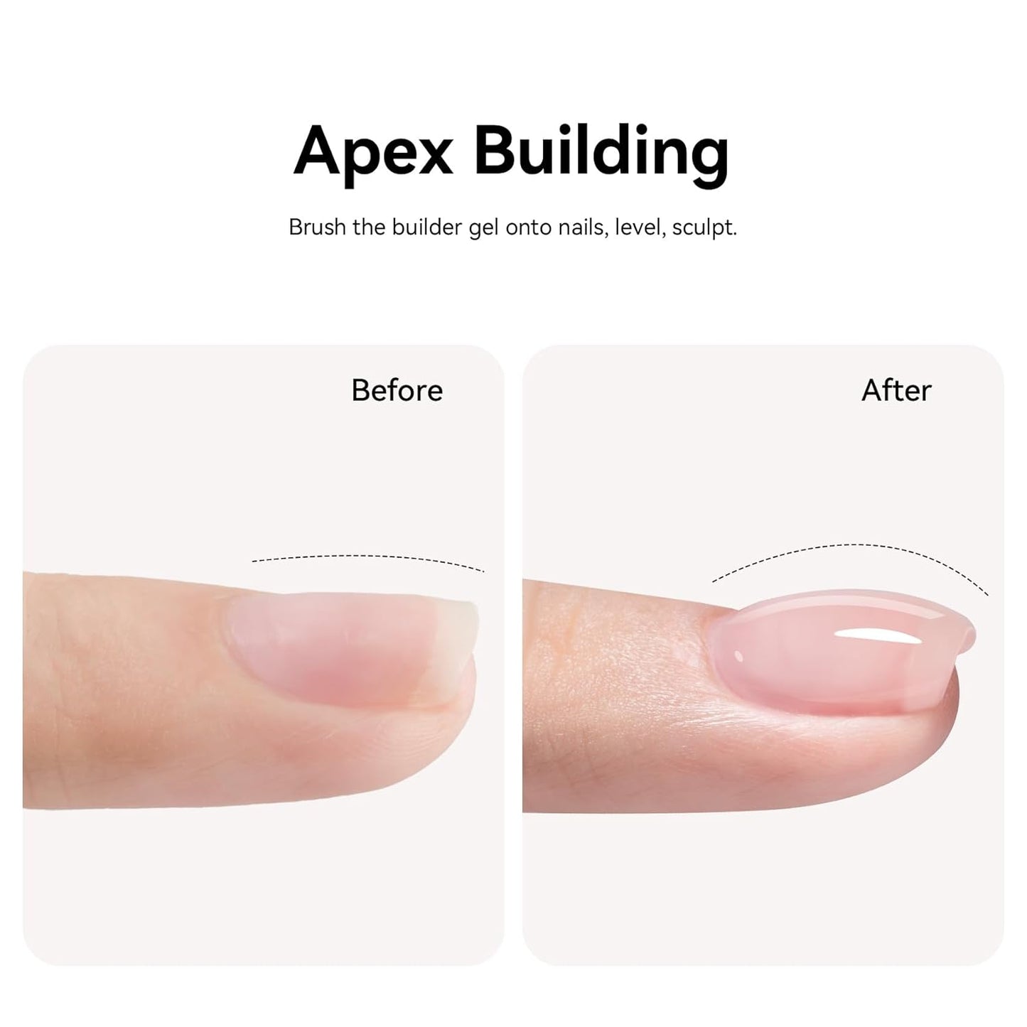 MAYCHAO Nude Pink Builder Gel for Nails, 15ml Nail Strengthener in a Bottle, Nail Extension Hard Gel, Soak Off Long Lasting UV Light Cure