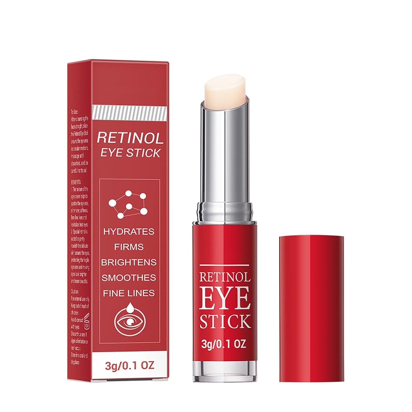 Retinol Eye Stick With Collagen,Hyaluronic Acid For Dark Circle, Wrinkles,Visible Results in 3-4 Weeks,Anti Aging Under Eye Cream, Retinol Eye Cream For Puffiness and Bags Reduces Fine Lines