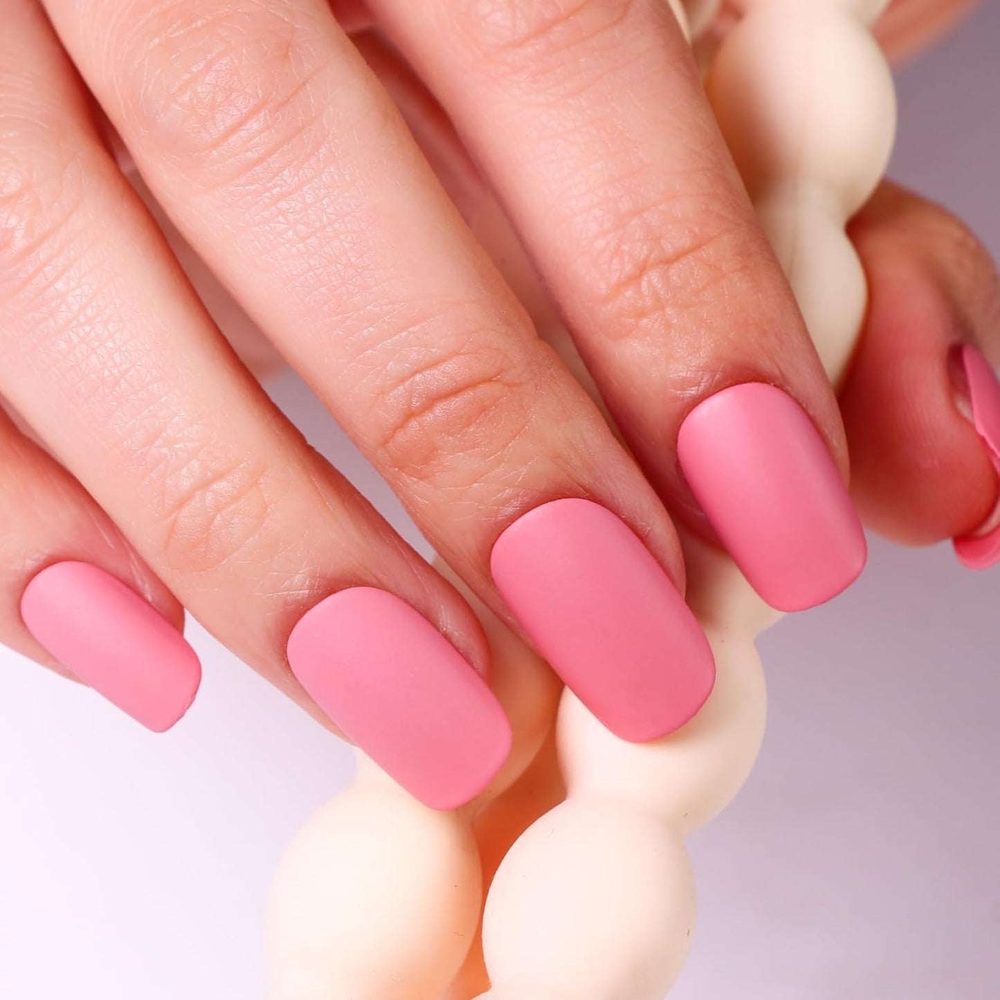 Matte Nail Polish Air Dry Nail Lacquer for Nail Art Varnish, Mist Effect Matte Finish Velvet Nail Polish, 0.35 fl oz (Soft Pink-15, 10 ML)