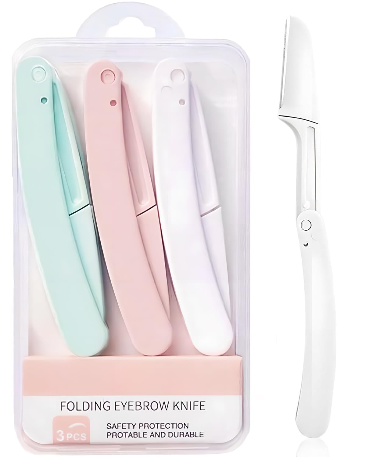 Dermaplaning Razors Tool for Women Face,3 PCS Eyebrow Razor,Facial Hair Removal for Women Sensitive Skin