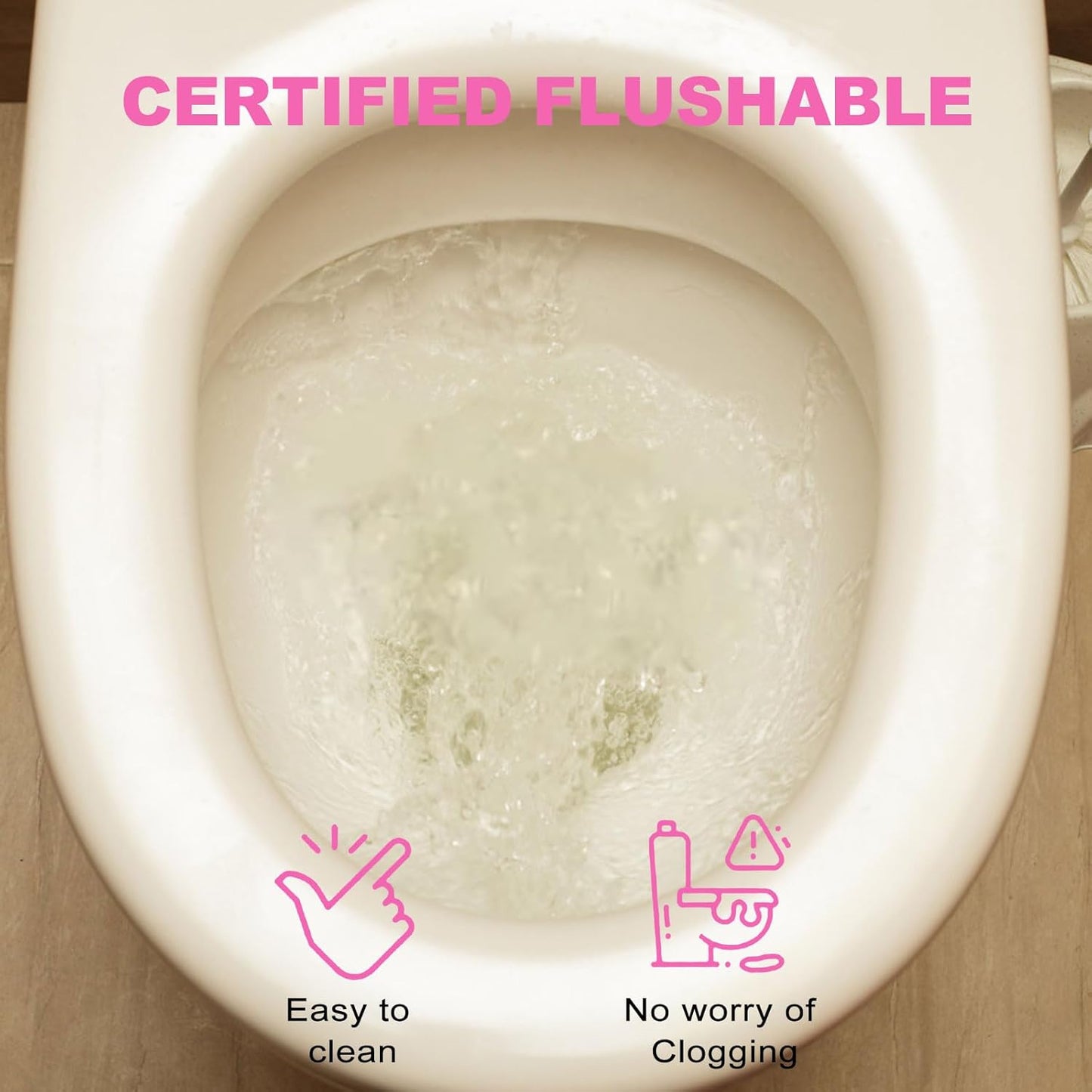 Feminine Wipes Individually Wrapped, Flushable Wipes Travel,Travel Wipes for Women,Feminine Care Wet Wipes Travel Size Vaginal Wipes for Adult, Girl and Homeless 300