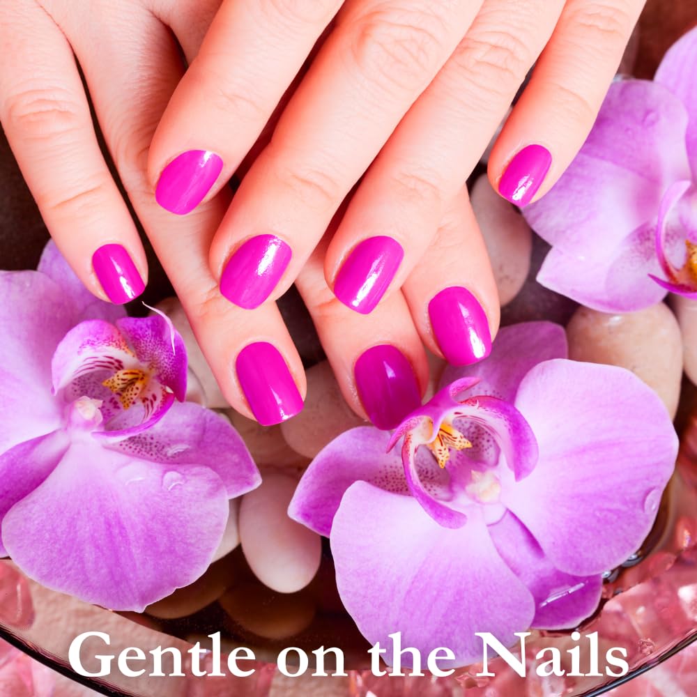 Karma Organic Nail Polish Remover with Soybean Oil and Lavender Oil- Non Toxic, Vegan, Cruelty Free, Acetone Free – Nails Strengthener for Fingernails – 4 fl. Oz