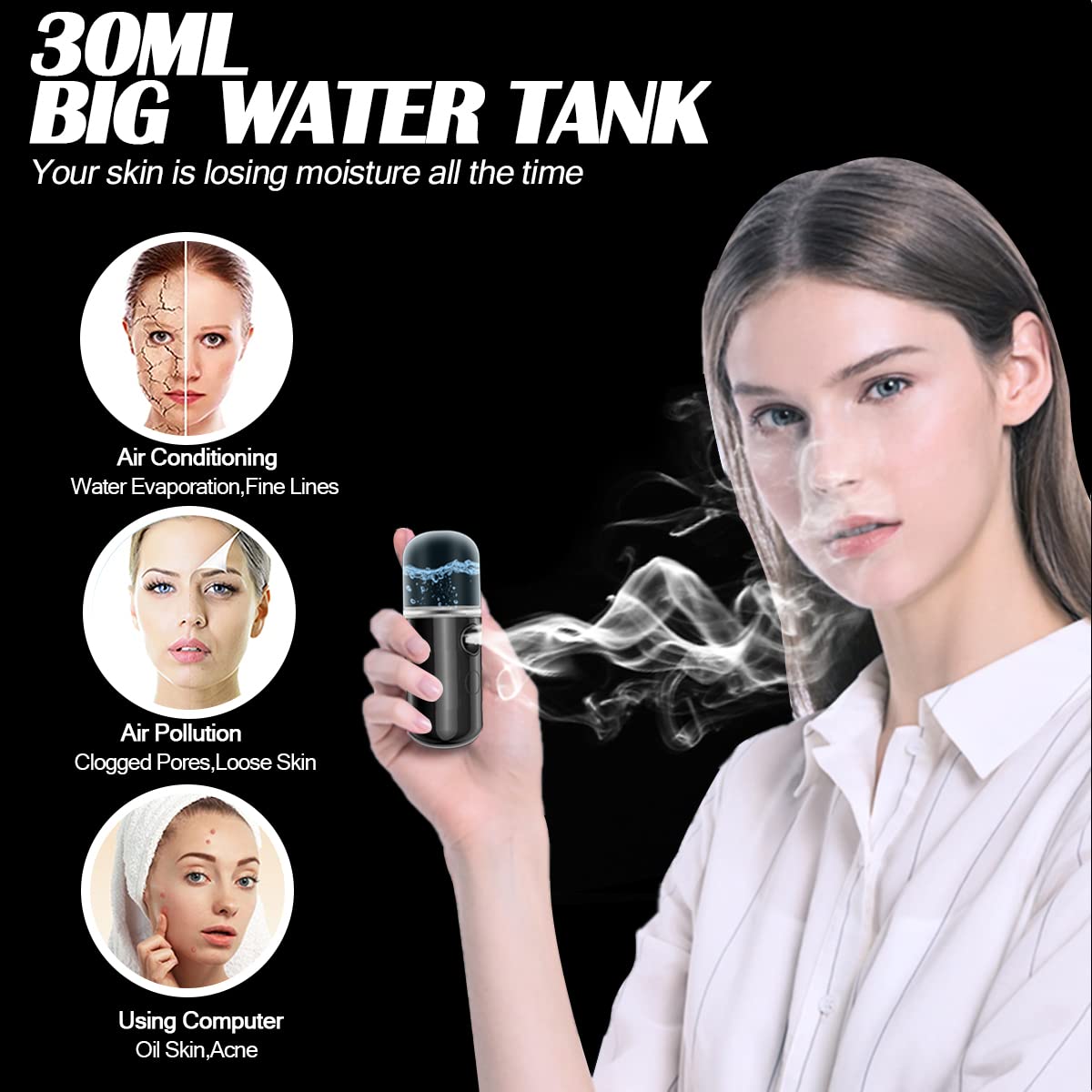 Eyelash Extension Supplies USB Air Conditioning Blower Facial Mister Lash Tweezers Mirror Mascara Brush Lash Shampoo Brush Bottle Silicone Pad Glue Rings Under Eye Gel Pads Micro Applicators Tapes