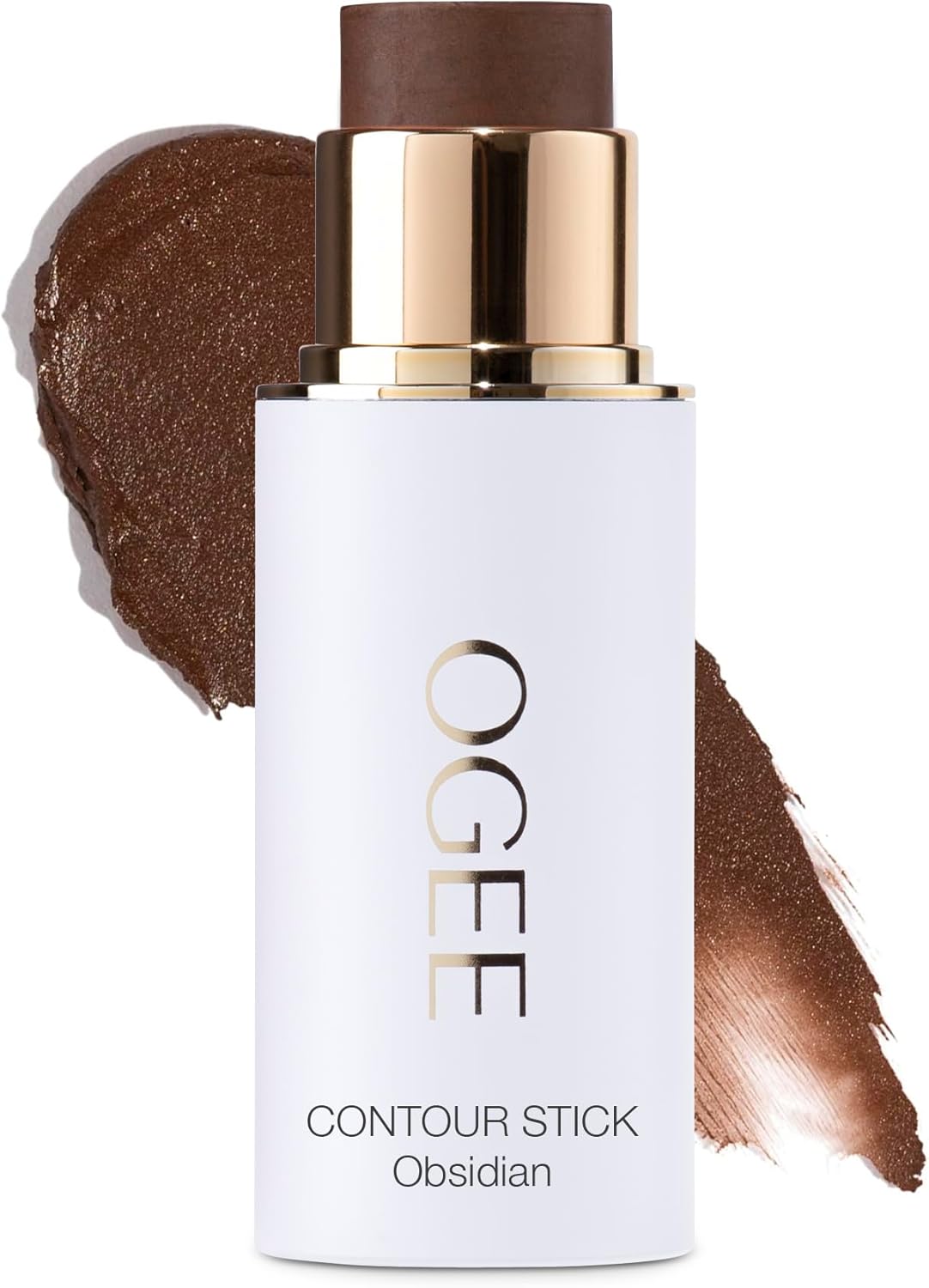 Ogee Sculpted Face Stick (OBSIDIAN - MATTE DEEP BRONZE) Certified Organic Bronzer Stick & Contour Makeup - Multi-Use Bronzer Stick for Face