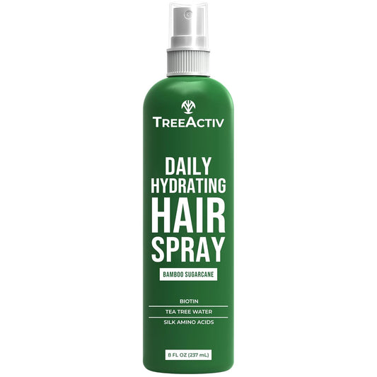 TreeActiv Hair Growth Daily Nourishing Spray with Biotin and Argan Oil - Fuller Hair for Women and Men, 8 fl oz, 2000+ Sprays