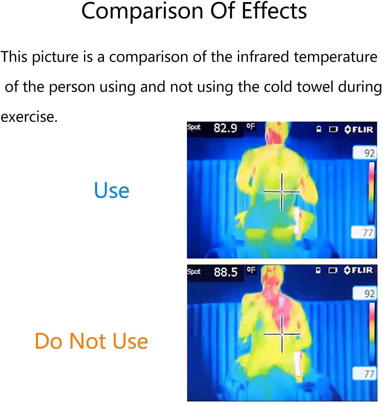 SMALLElectric 4 Packs 40"x 12" Microfiber Cooling Towel, Temperature Regulating, Multicolor, 4 Count, Sports/Workout