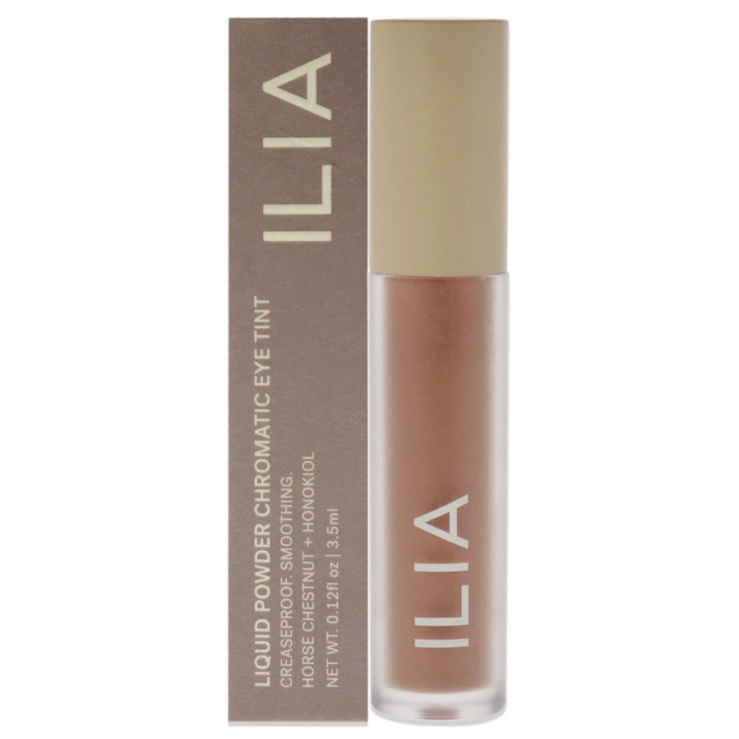 ILIA - Chromatic Liquid Powder Eye Tint | Cream-to-Powder Eyeshadow, Smudge-Resistant, Quick-Dry, Weightless, Water-Based | Non-Toxic, Vegan, Cruelty-Free, Clean Makeup (Mythic, 0.12 fl oz | 3.5 ml)