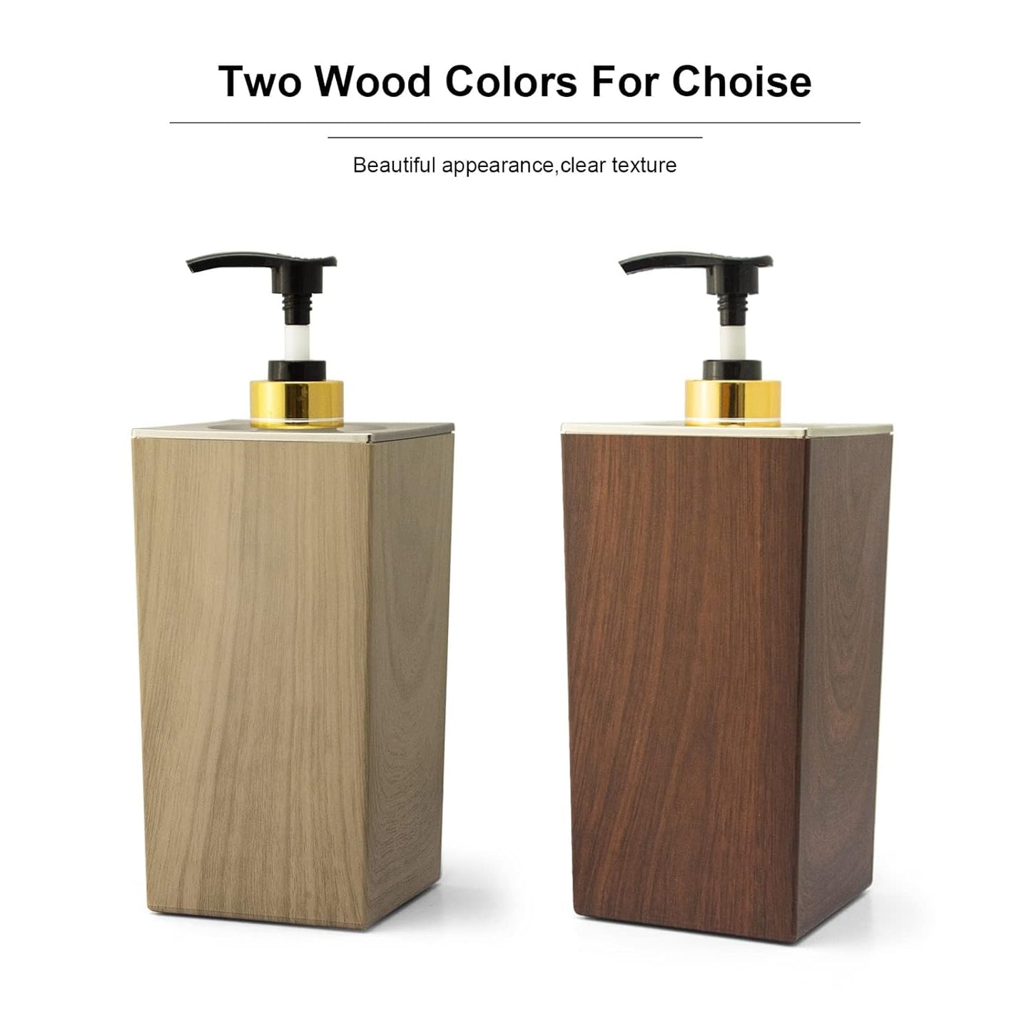 Elitzia Massage Oil Warmer Lotion Warmer 131°F Constant Temperature with Metal Plastic Pump Bottles Massage Oil Heater for Creams Gels & Essential Oils ETOH843NB (Square Natural Color)