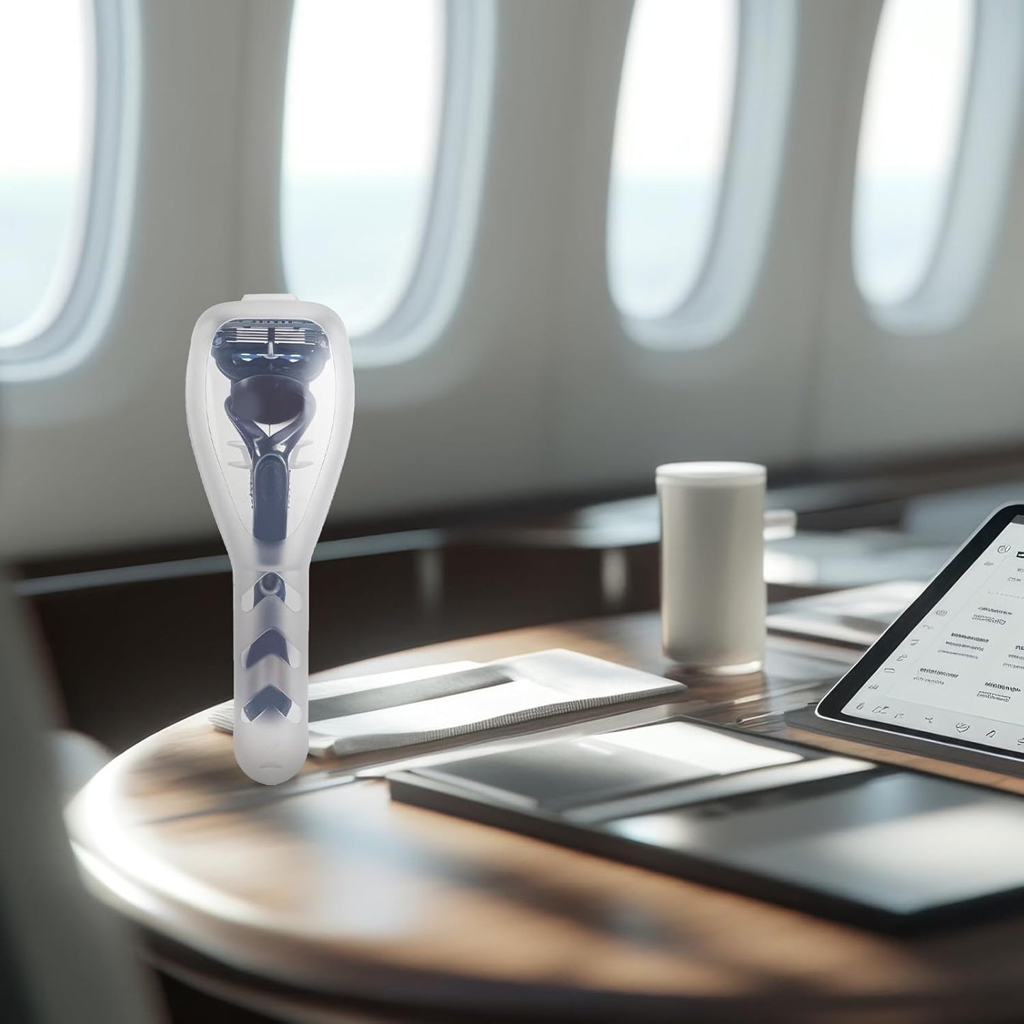 Clear Portable Travel Men Manual Razor Protector Transparent Plastic Box Cover Container Storage Universal Shaver Holder Protector Case Organizer Men's Shaver and Blade Refills Case Accessories