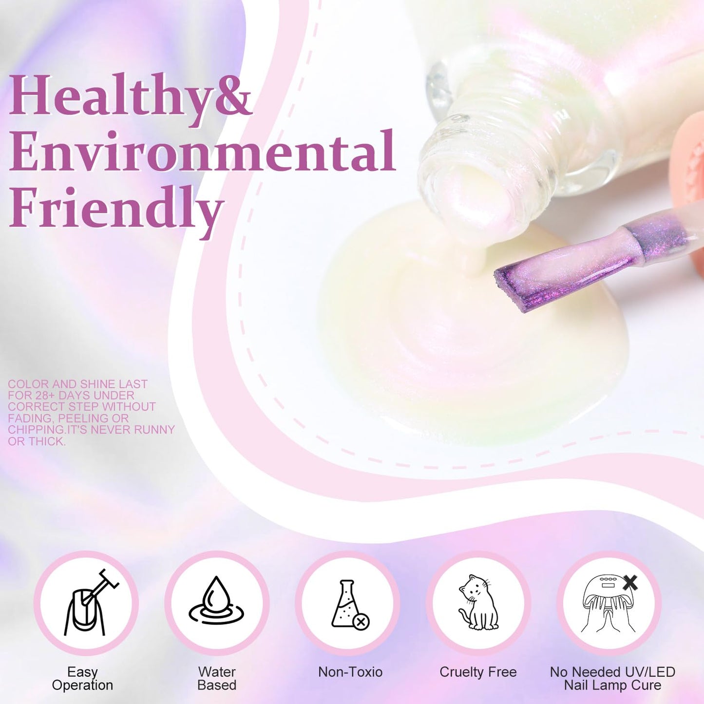 Major Dijit Quick Dry Nail Polish 12ml/0.41fl oz Pearl Regular Nail Lacquer Fast Drying & Long Lasting Nail Polish Nail Art Effect for Nail Salon