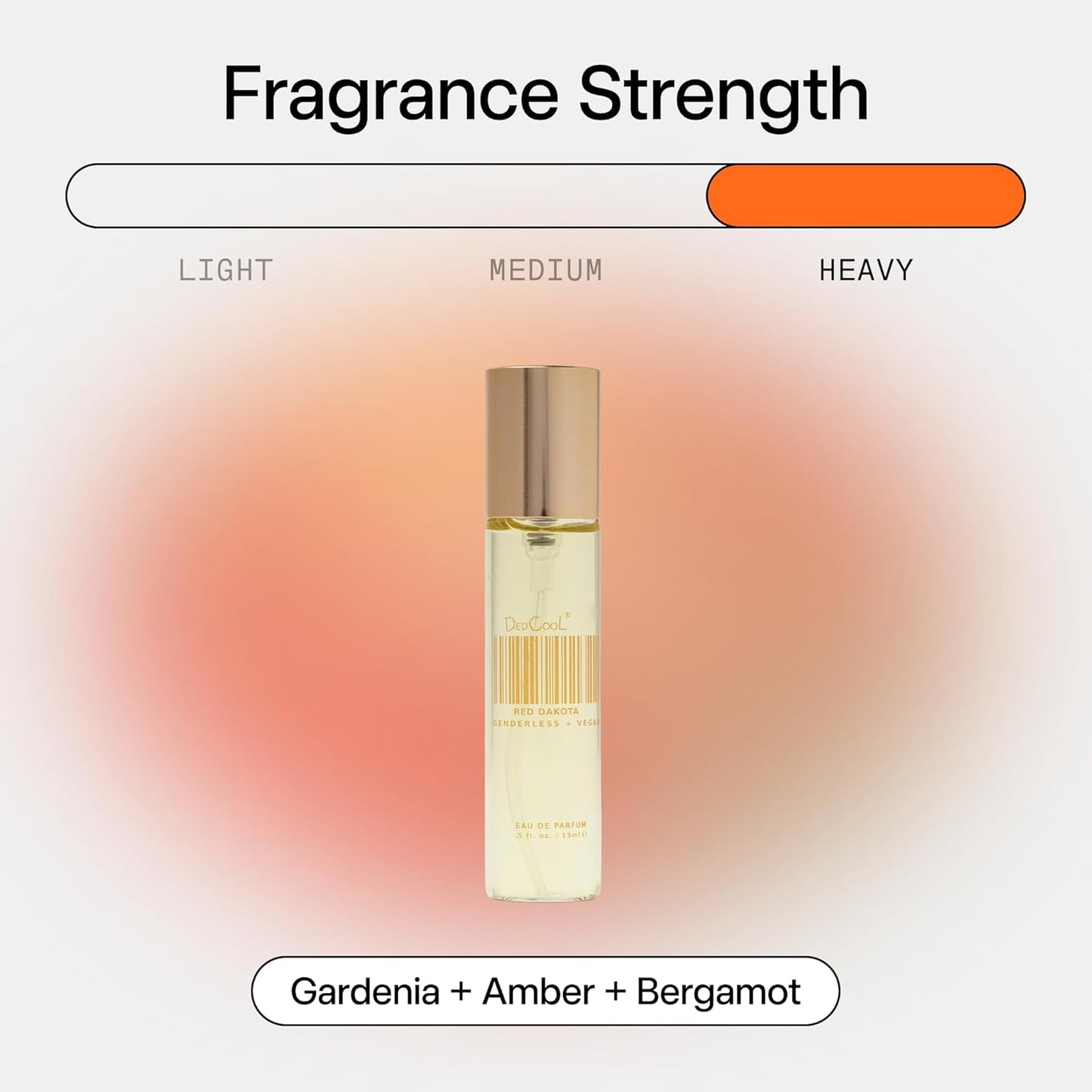 DedCool Eau de Parfum (Red Dakota- 0.5 fl oz) w/Notes of Gardenia, Amber, Bergamot, Perfume for Men and Women, Luxury Fragrance, Long Lasting, w/Essential Oils, Non-Toxic, Vegan, Fragrance For All