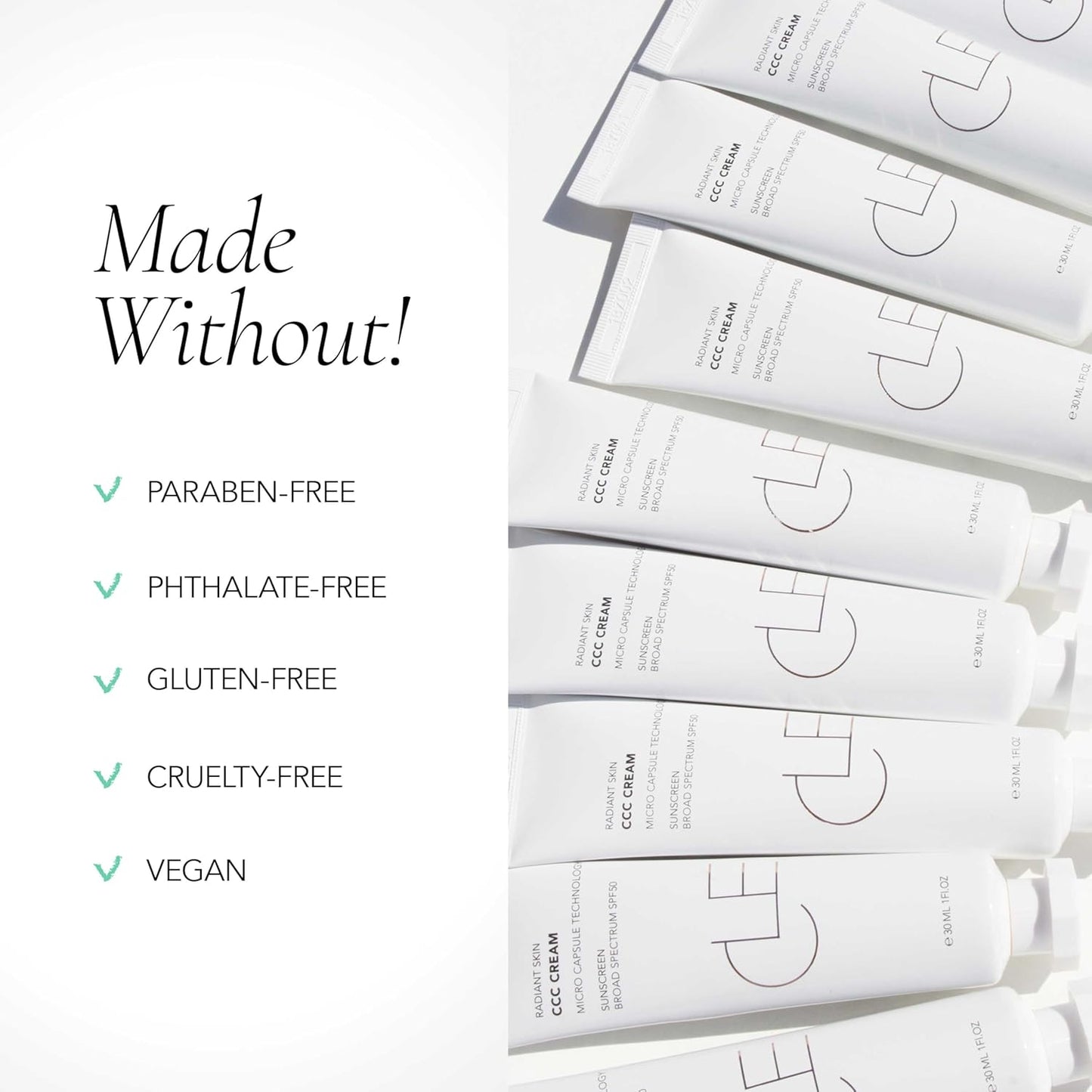 CLE Cosmetics CCC Cream (Neutral Fair 101 / SPF 50) - Color Correcting With Sunscreen - Lightweight, Hydrating Foundation - BB & CC Hybrid - Light to Medium Coverage - 1 fl oz