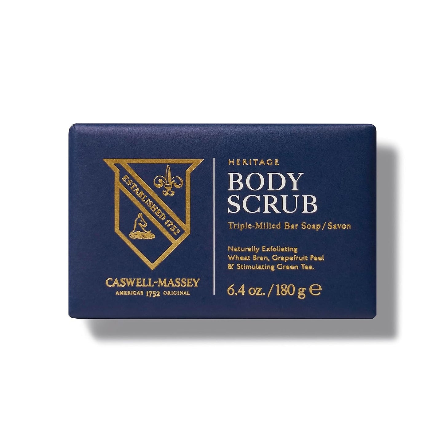 Caswell-Massey LX48 Natural Bar Soap for Men, Moisturizing Body Soap Bar for All Skin Types, Made with Essential Oils & Plant-Based Formula for Soft Skin, Made in USA, 5.8 oz