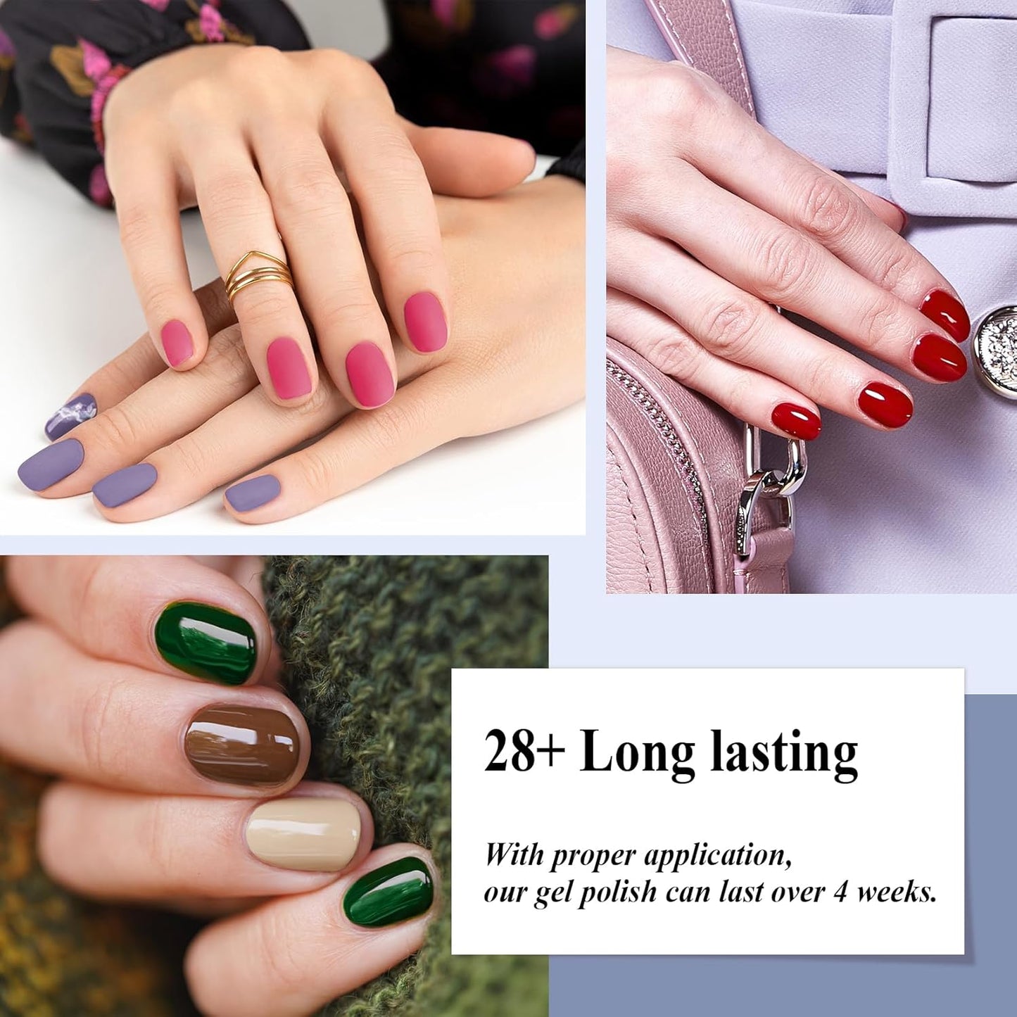 phoenixy Gel Nail Polish Kit with U V Light 48W, 44 Pcs 72 Effect Gel Nail Polish Set Base Glitter Top Coat Manicure Nail Tools Gifts for Women