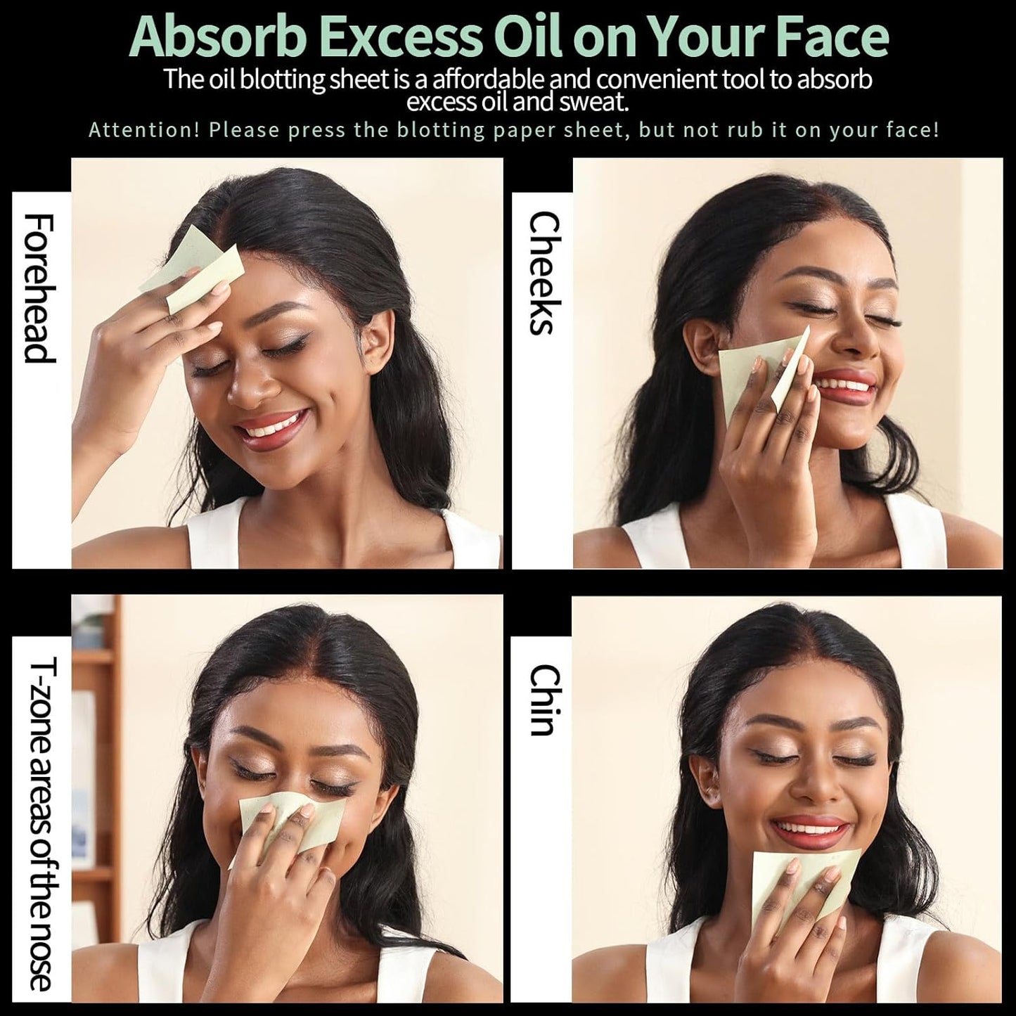 FANDAMEI Oil Blotting Sheets For Face, Oil Blotting Papers For Face, Blotting Paper for Oily Skin, Oil Control Film, Oil Absorbing Sheets For Face, Oil Absorbing Tissues, 200 Counts