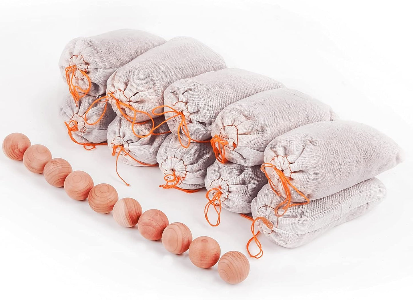 Homode Cedar Bags and Sachets - Aromatic Cedar Wood Blocks and Shavings for Clothes and Shoes Storage, Ideal for Closets and Drawers, 20 Pack