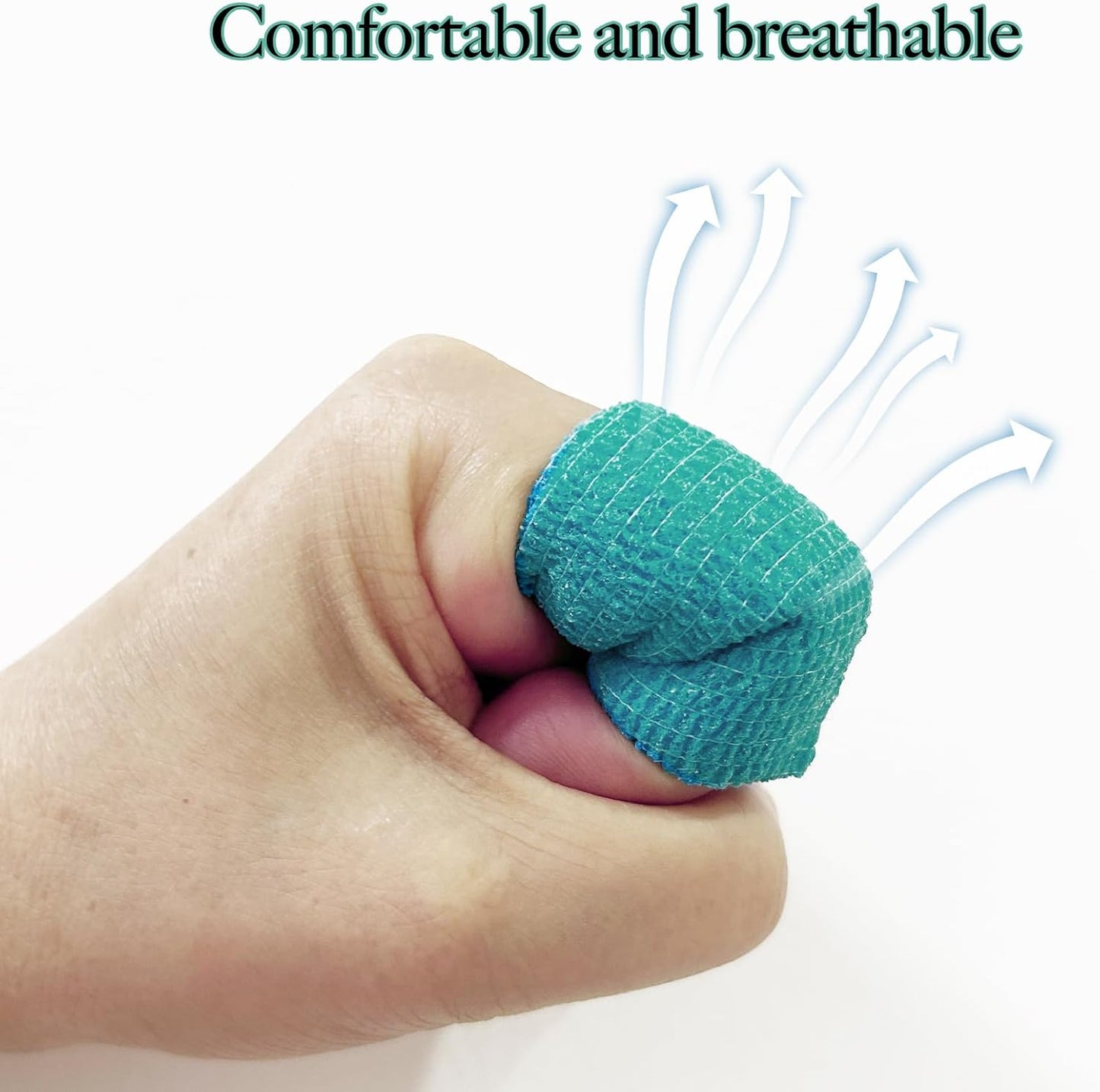 48 PCS Self Adhesive Bandage Wrap 2" X 5 Yards Elastic Cohesive Bandage Wrap Bandage Wrap Rolls Elastic Self-Adherent Tape for Stretch Athletic, Sports, Wrist, Ankle