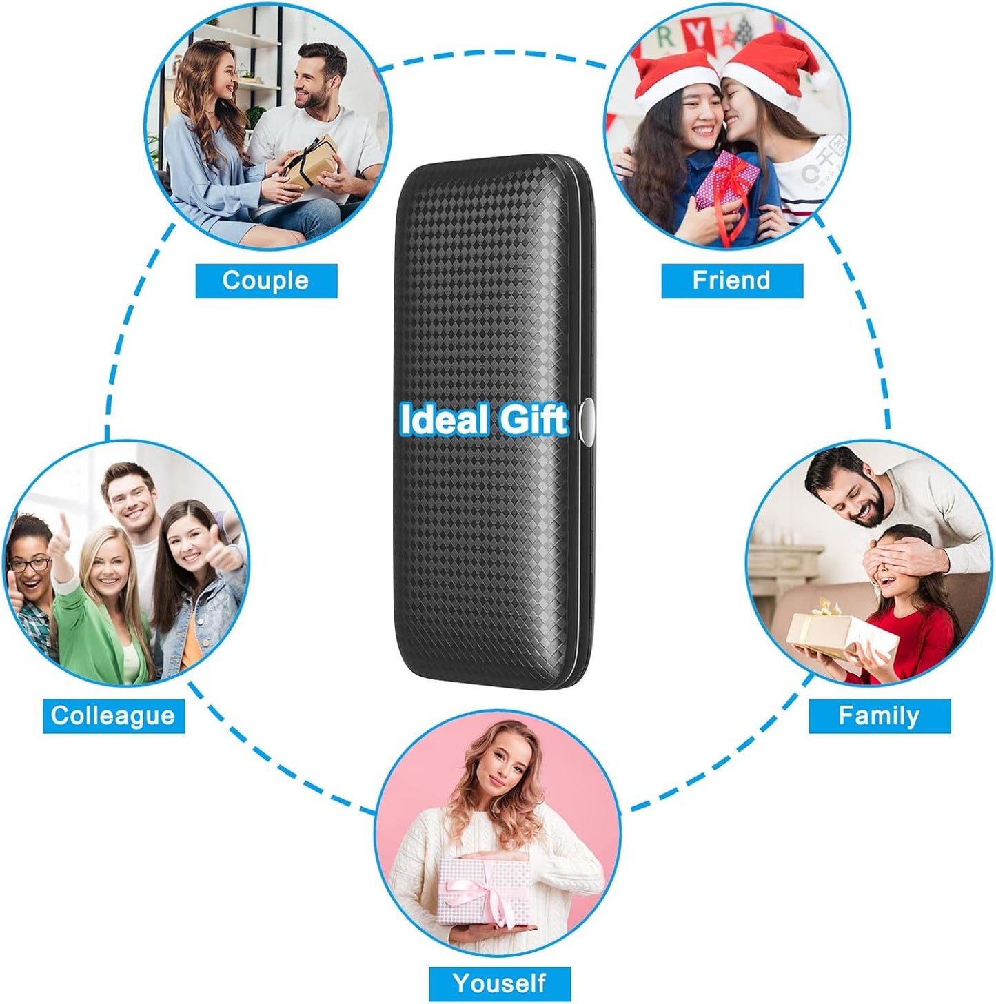 Manicure, Pedicure Kit, Nail Clippers, Professional Grooming Kit, Nail Tools with Luxurious Travel Case, Set of 12 … (nail clippers 12pcs)