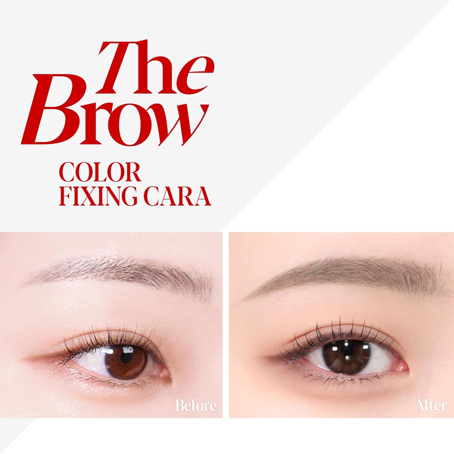Espoir The Brow Color Fixing Cara #3 Cool Gray 0.1 fl oz | Easy Fixing without Clumping with Skinny Brush | Long Lasting Smudgeproof Eyebrow Mascara | Soft Mood Coloring Tinted Gel | Korean Eye Makeup