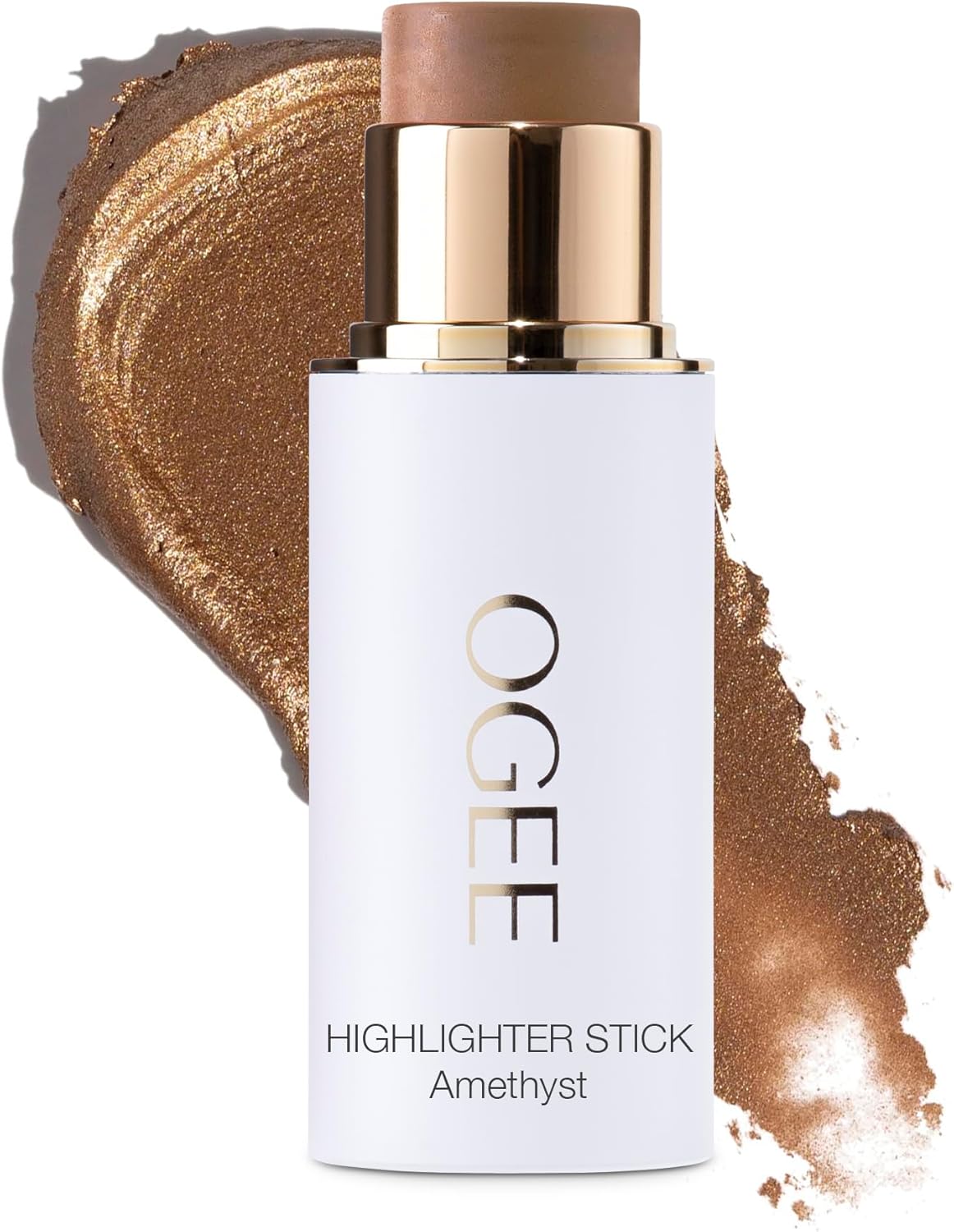 Ogee Sculpted Face Stick - Citrine (CITRINE - RADIANT GOLD SHIMMER) Certified Organic Bronzer Stick & Highlighter Makeup - Multi-Use Bronzer Stick for Face