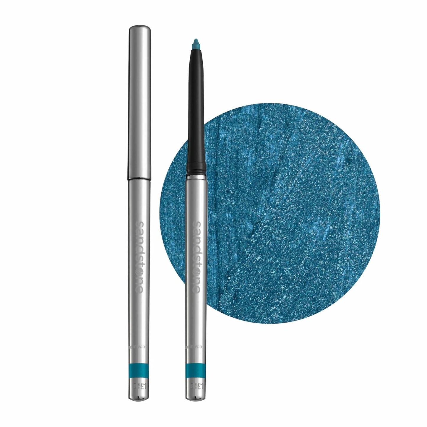 Hypoallergenic Waterproof Eyeliner - Fragrance Free Metallic Eye liner - Vegan and Cruelty Free Eye Pencil - Eyeliner Pencil for Sensitive Eyes (Blue Ice)
