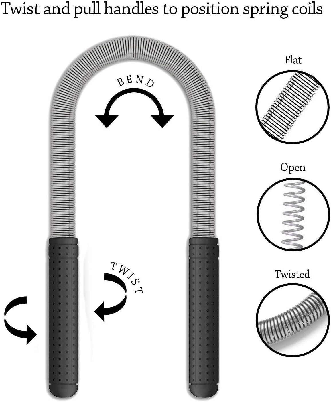 Facial Hair Removal for Women, Mukazom Original Hair Remover Spring Epilator for Removing Hair on The Cheeks, Neck, Upper Lip and Chin (Black-New)