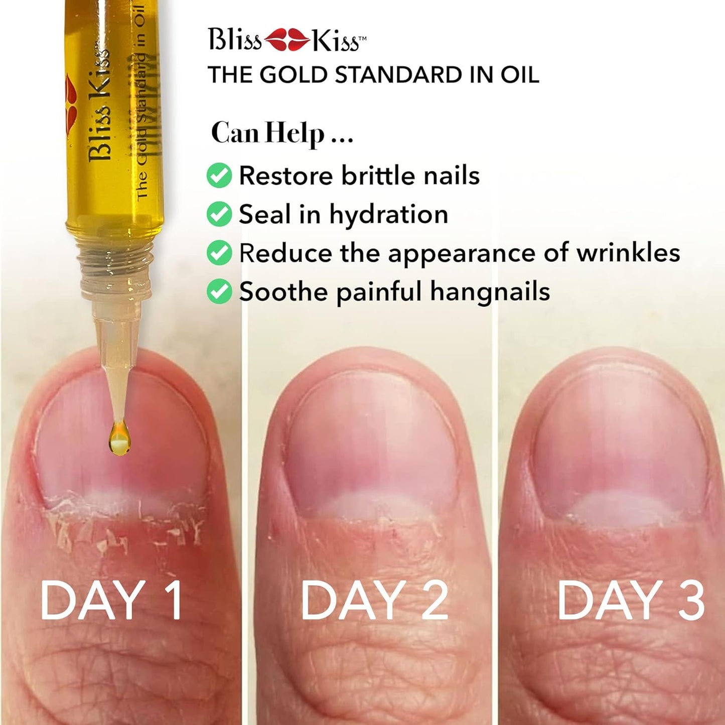 Bliss Kiss Refillable Cuticle Nail Oil Pen with Brush and Simply Pure Cuticle Oil for Nails 15 ml Bottle Bundle - Fragrance Free