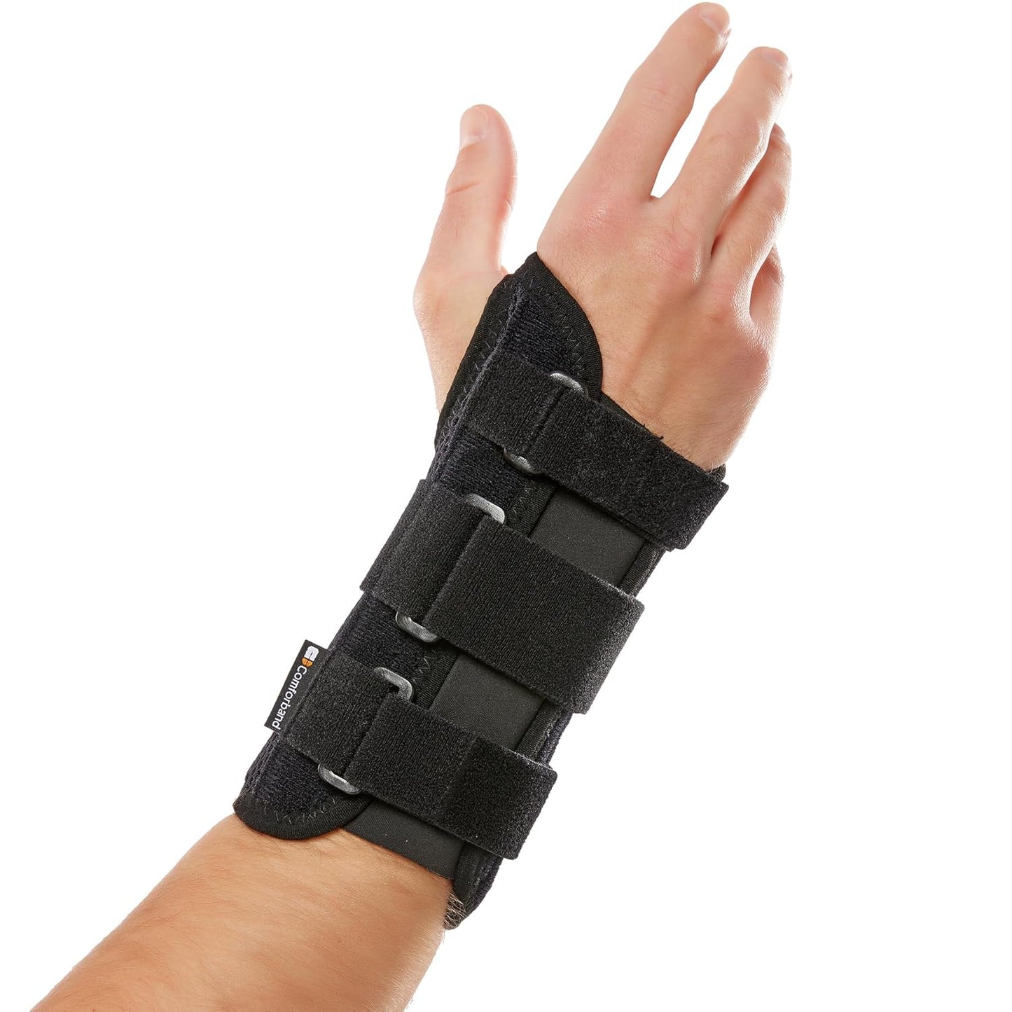 Deluxe 3-Strap Wrist Brace – Adjustable Support for Carpal Tunnel, Fractures, Tendonitis, and Post-Op Recovery – Lightweight, Breathable Design for Day and Night Use (L/XL, Right Hand)