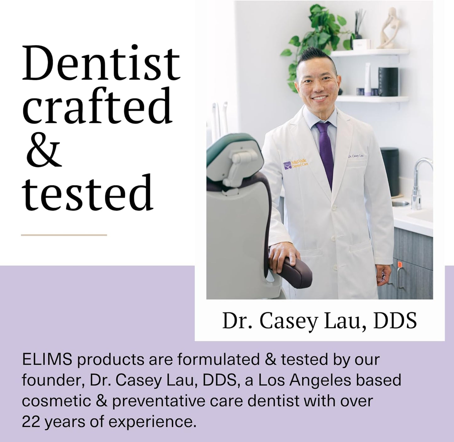 ELIMS Travel Size Nano Hydroxyapatite Toothpaste Fluoride Free - Xylitol Remineralizing Toothpaste for Whitening Sensitive Teeth - Lavender Vanilla Mint Toothpaste for Adults & Kids 1oz