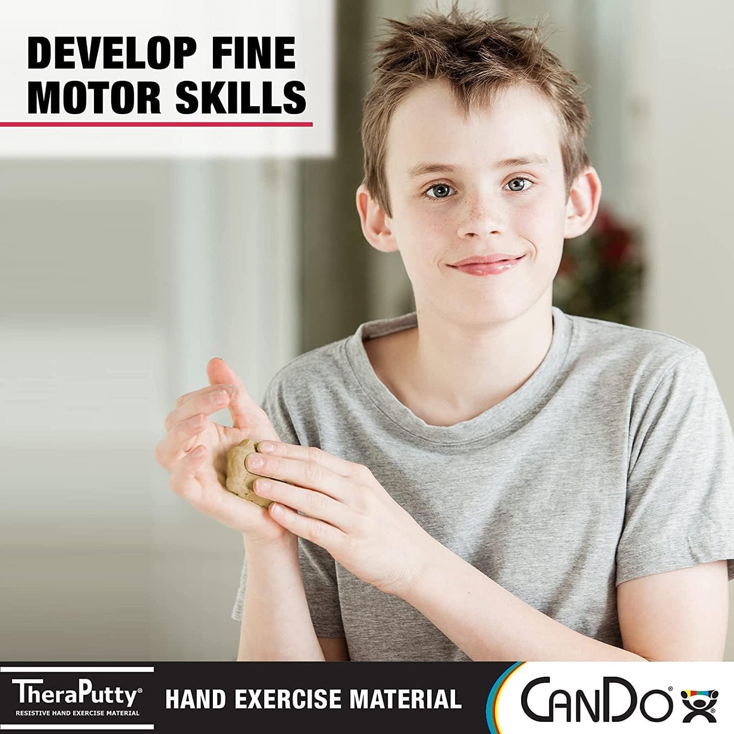 CanDo TheraPutty Standard Hand Exercise Putty For Rehabilitation, Exercises, Hand Therapy, Occupational Therapy, Hand Strengthening, Improve Motor Skills, Stress Relief